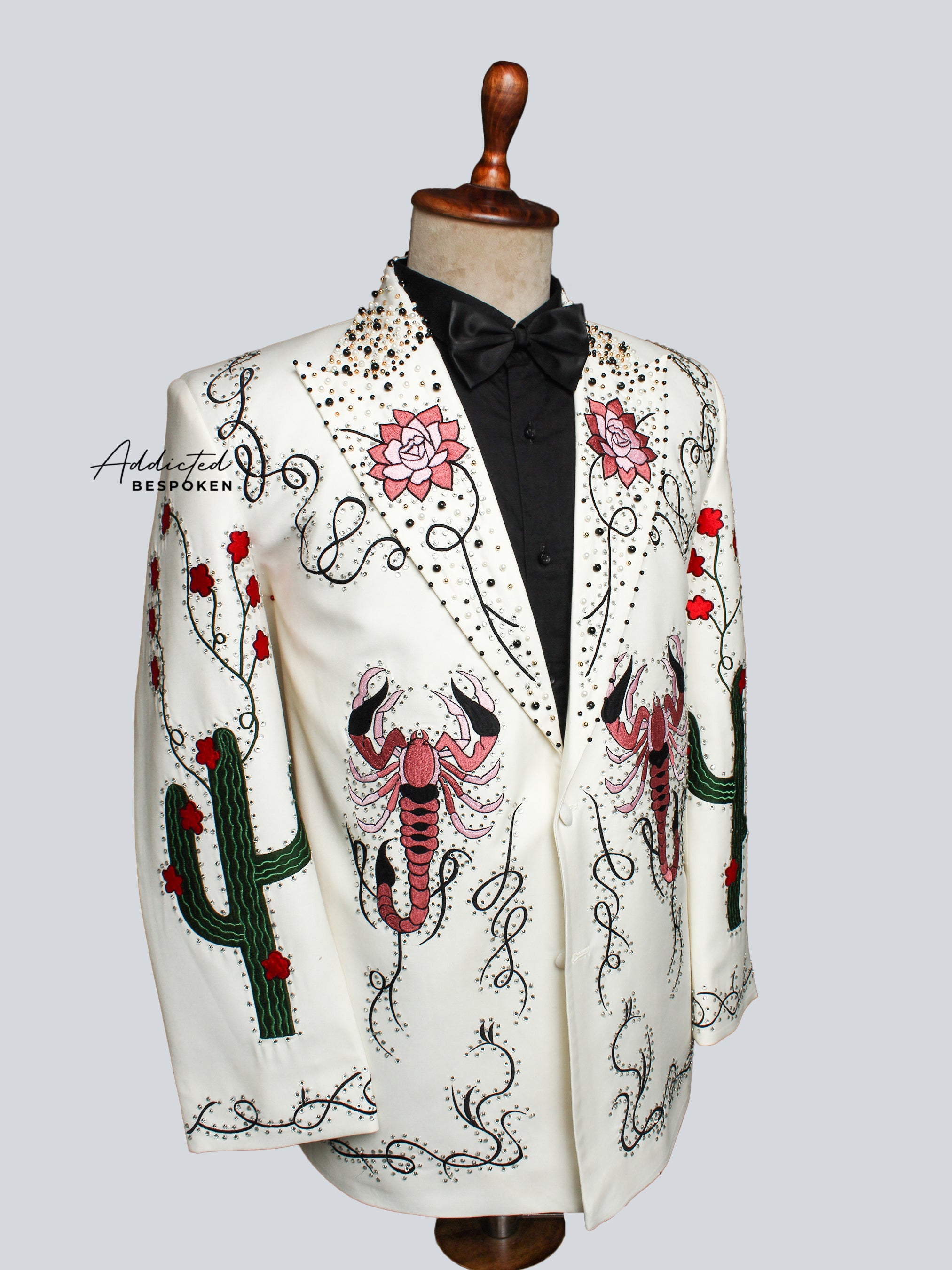 Desert Rose Embroidered Designer Jacket