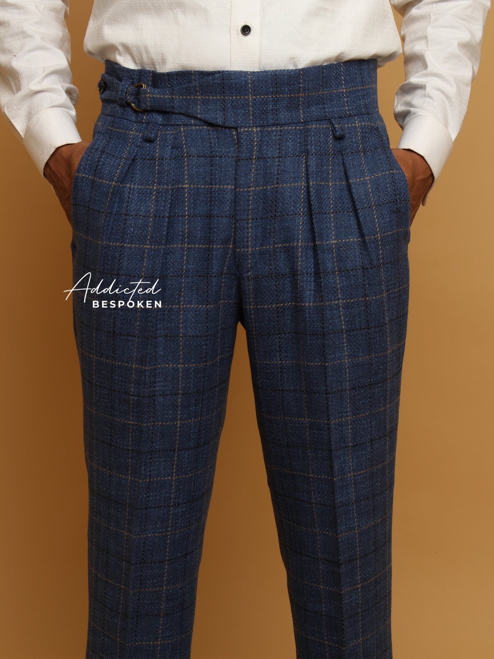 Blue Gurkha Style Trousers