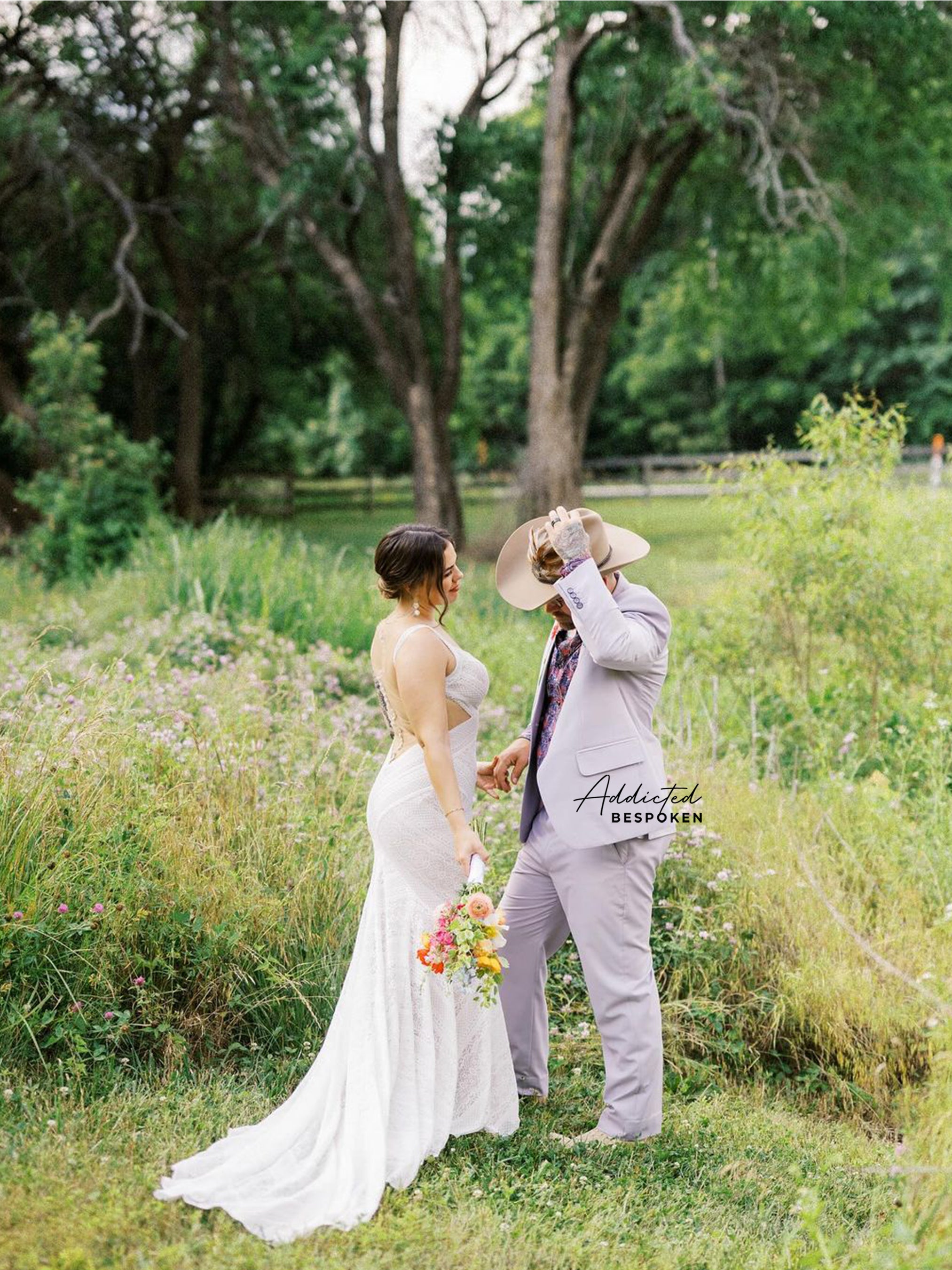 Adorned Floral Wedding Suit