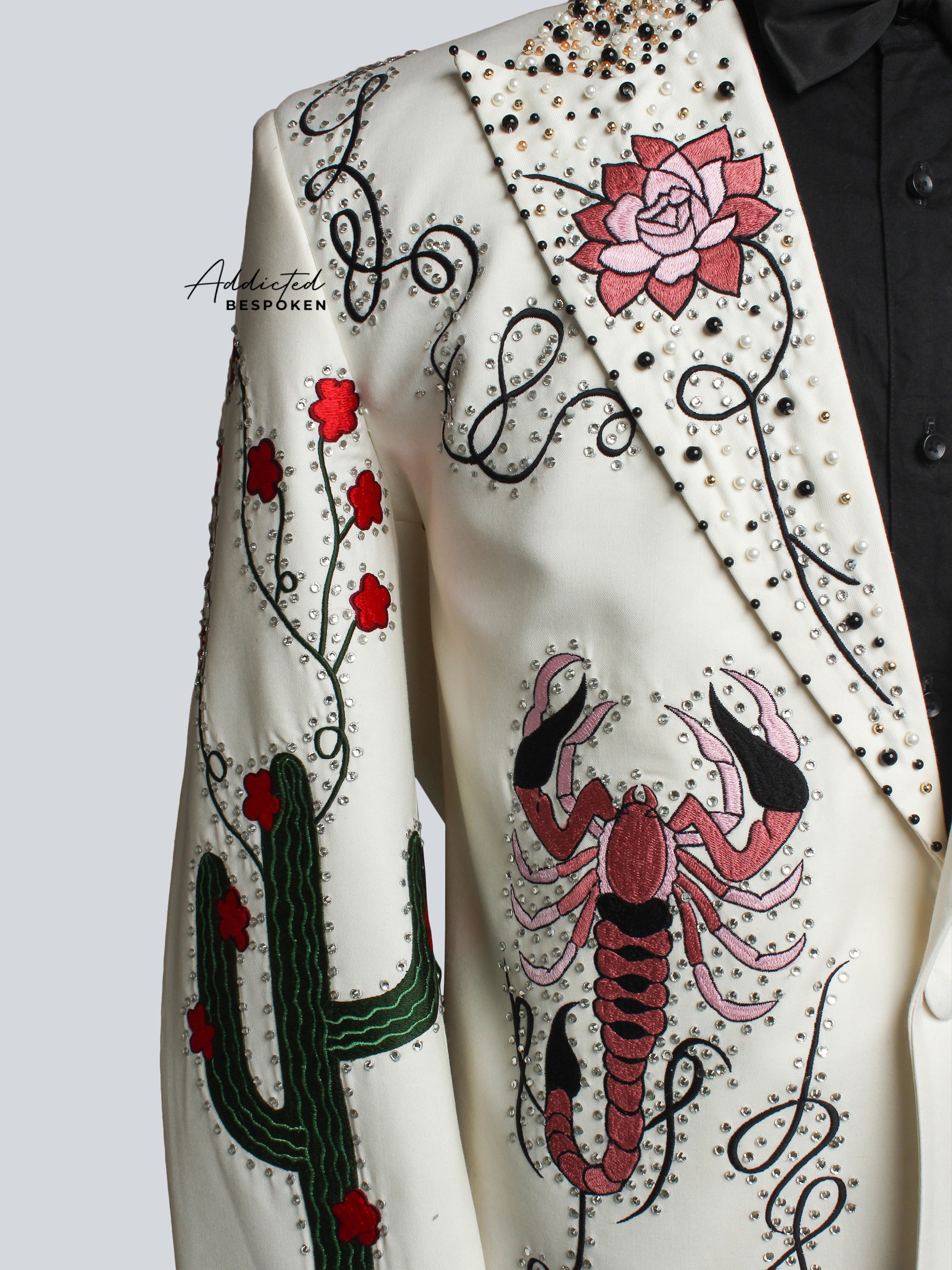 Desert Rose Embroidered Designer Jacket