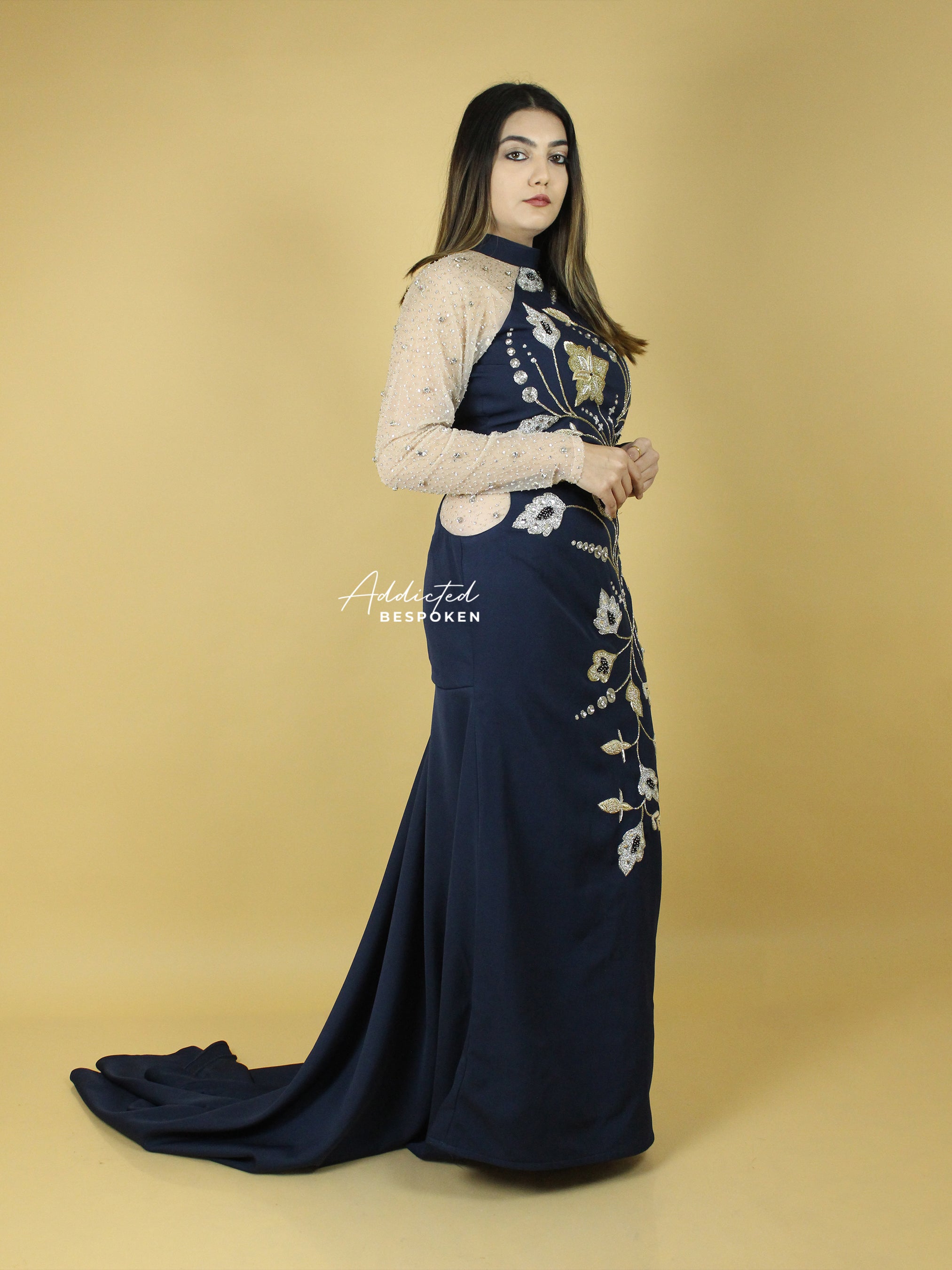 Blue Mermaid Evening Gown (CLS)