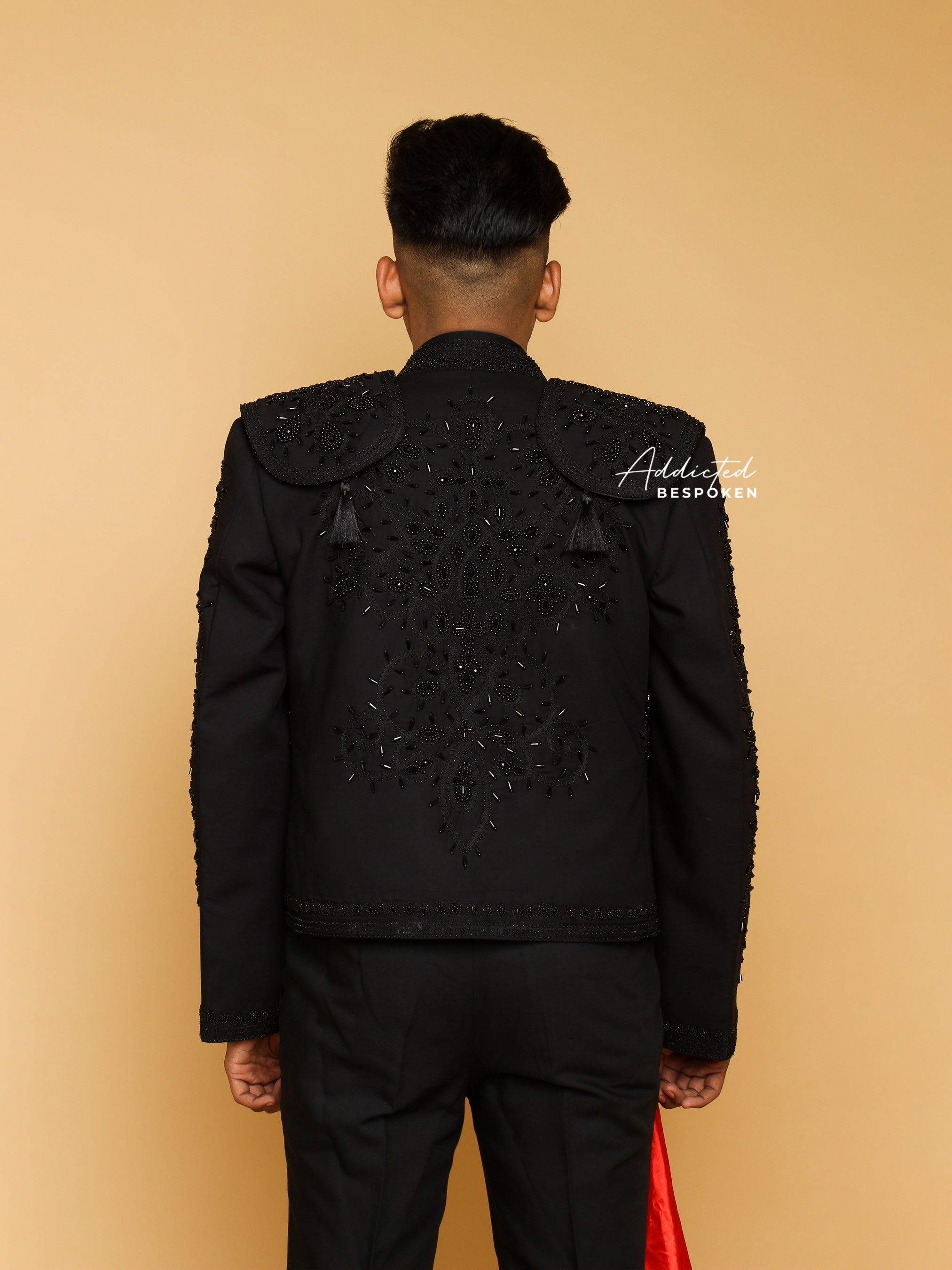 Black Embroidered Matador Jacket