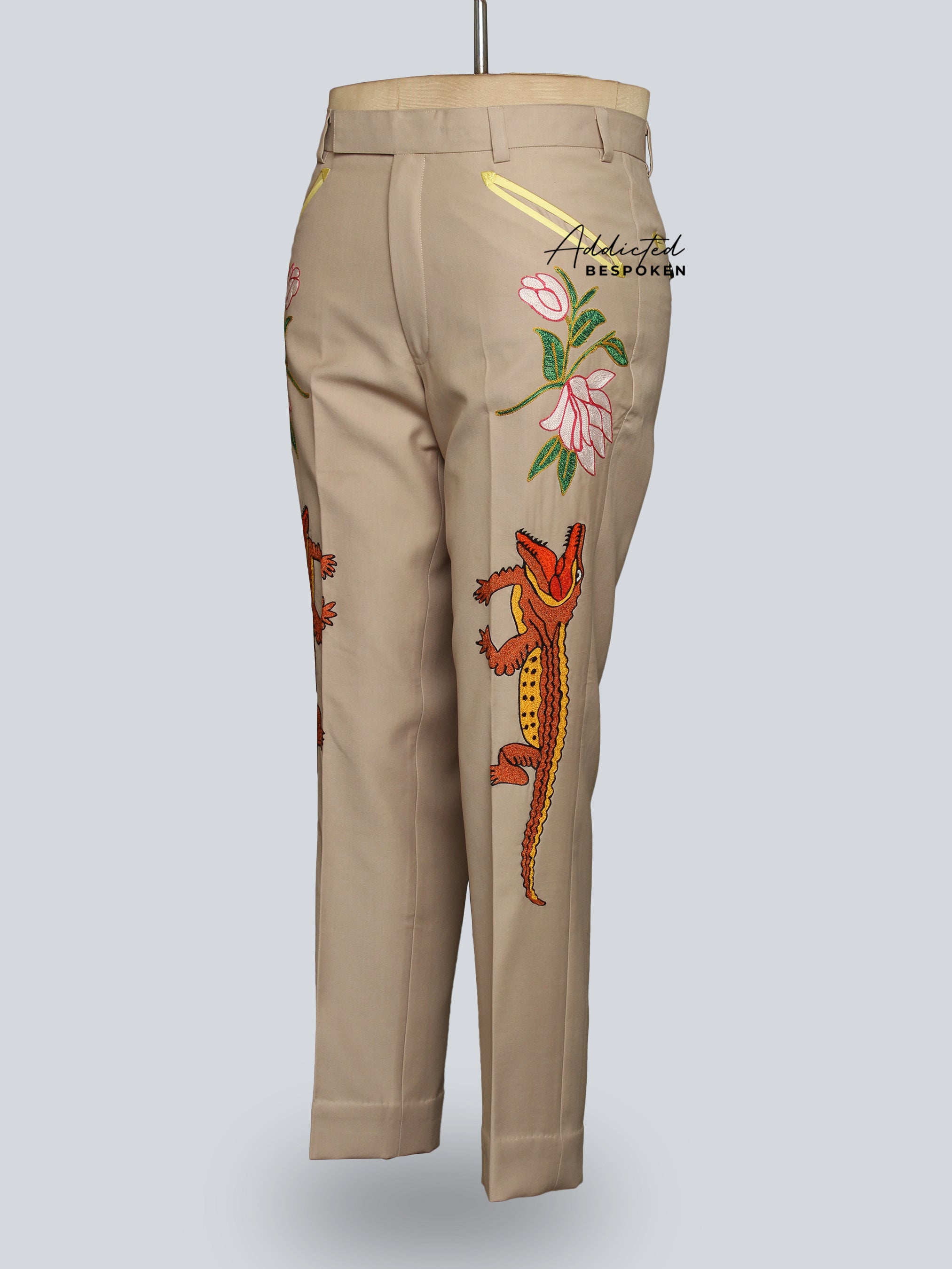 Crocodile-Themed Wedding Suit