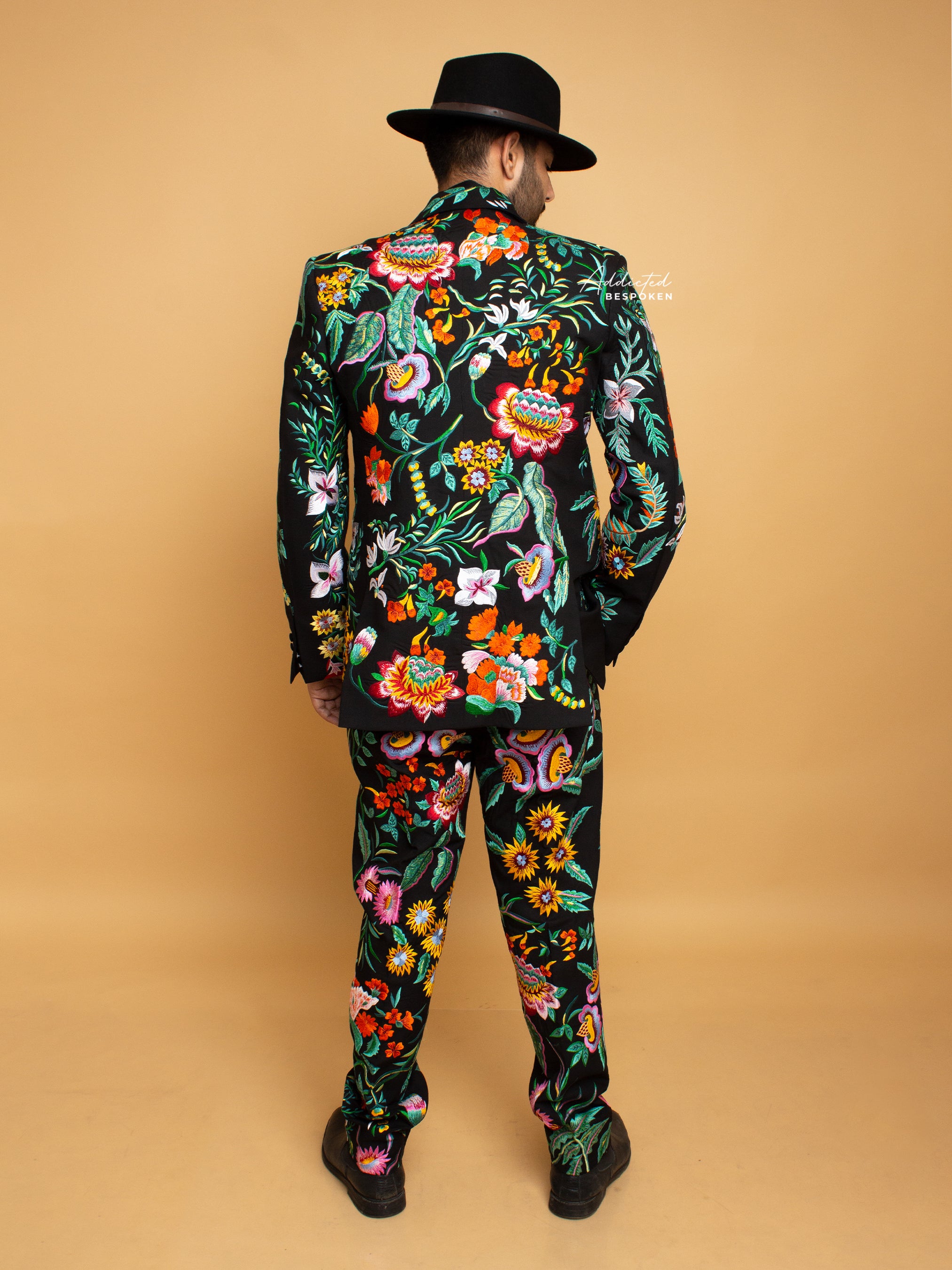 Embroidered Floral Groomsmen Attire