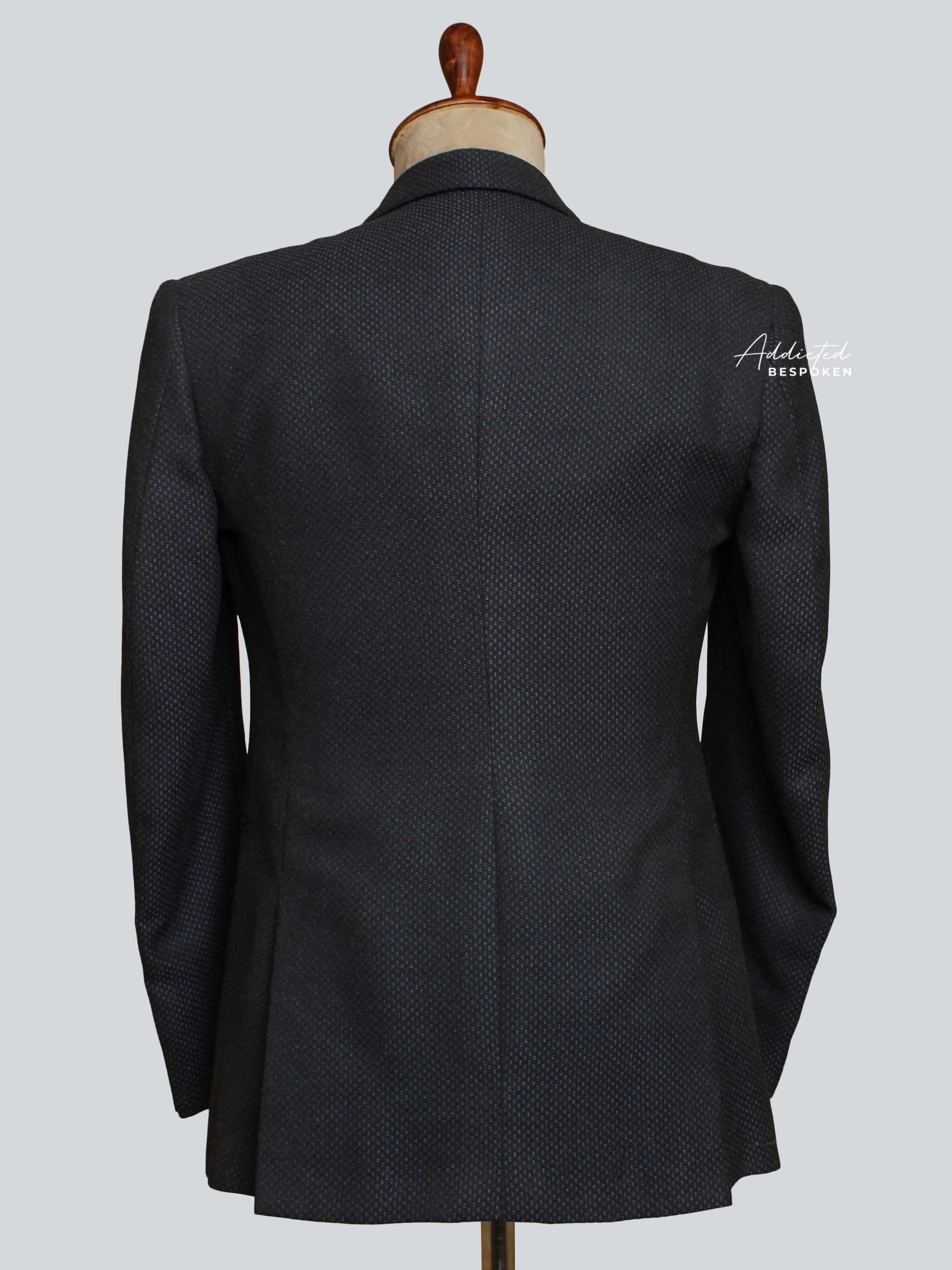 Elegant Black Cotton Blazer (CLS)