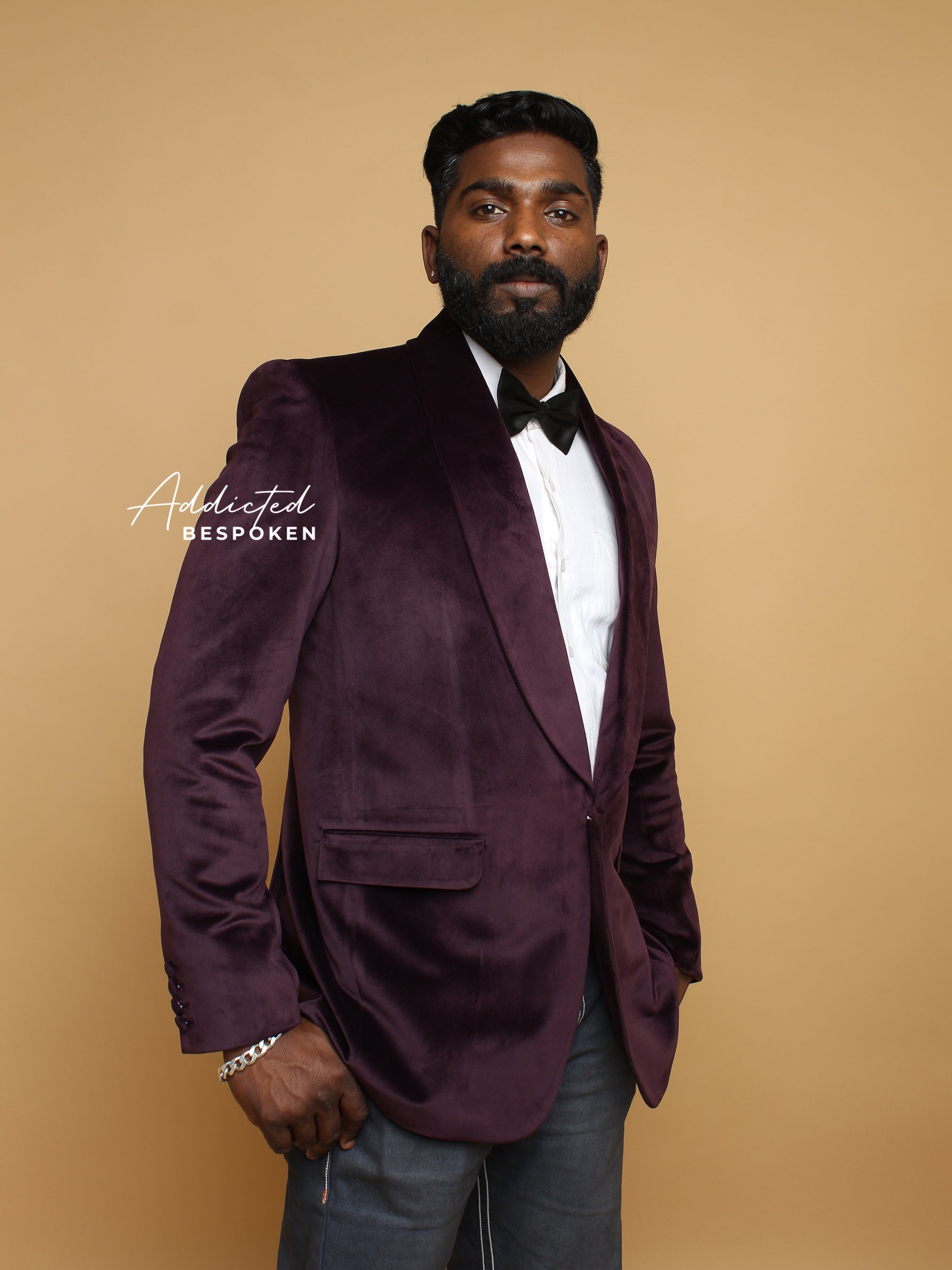 Designer Velvet Groomsmen Jacket