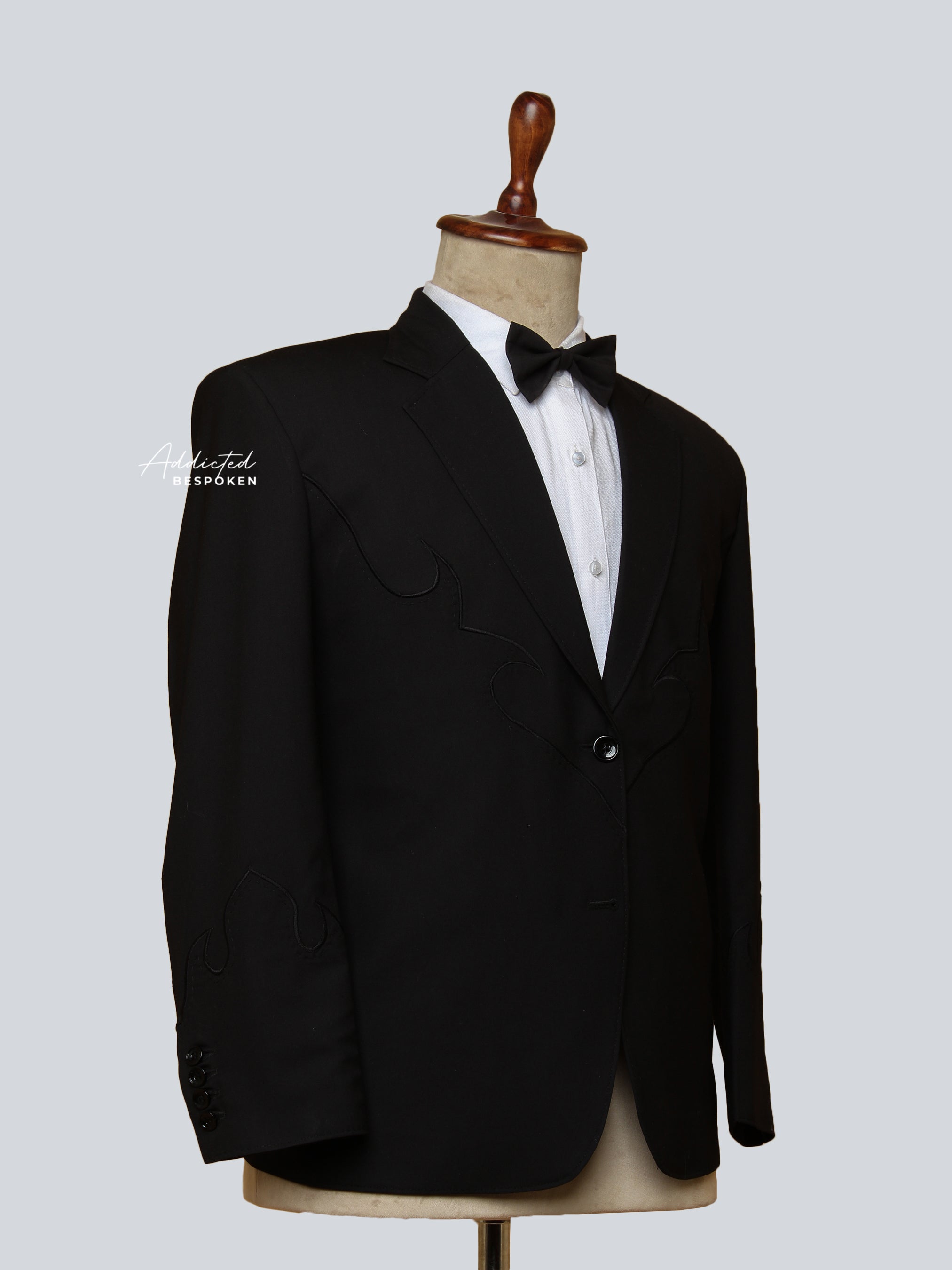 Black Peak Lapel Suit