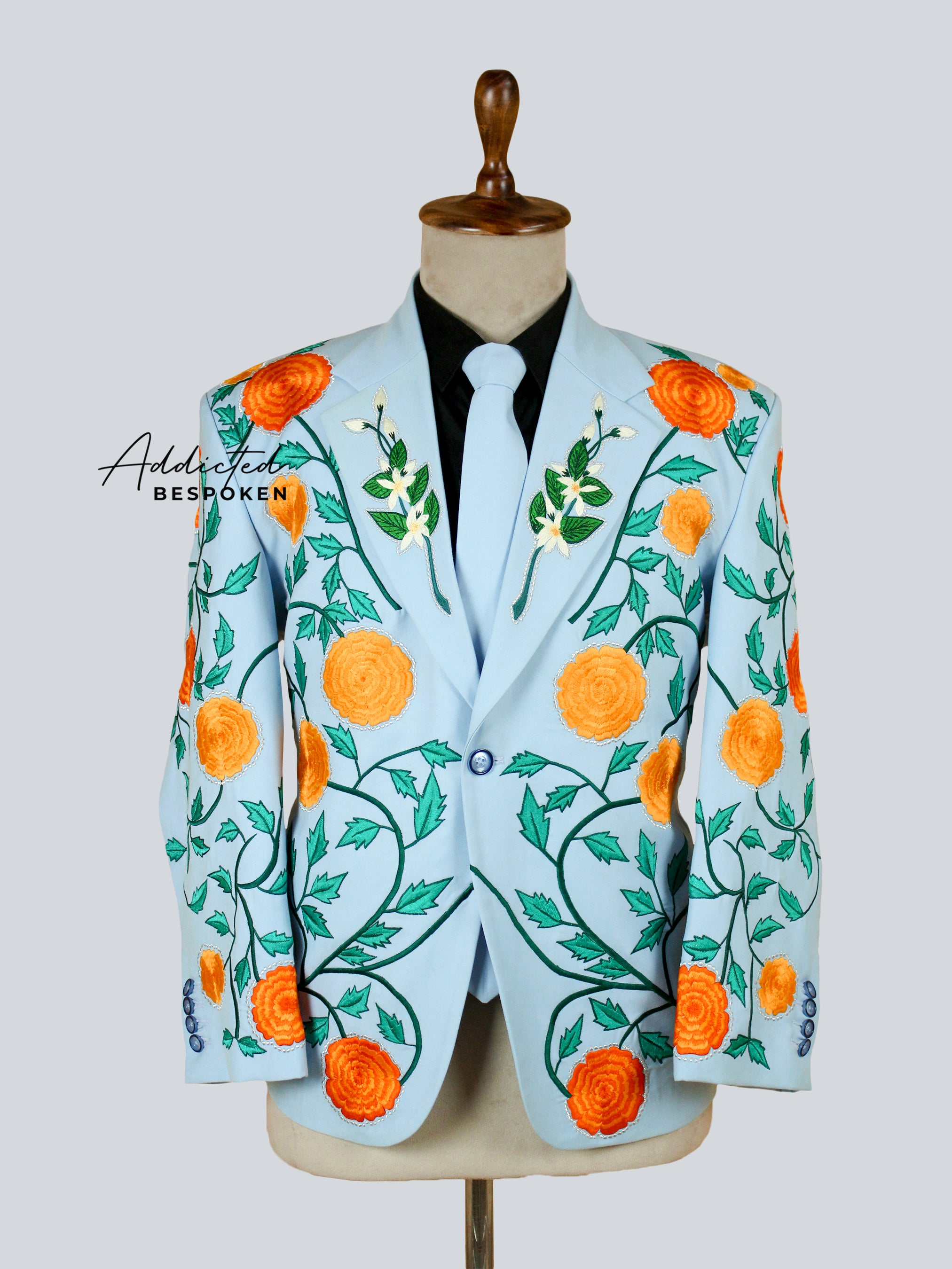 Floristic Embroidered Suit