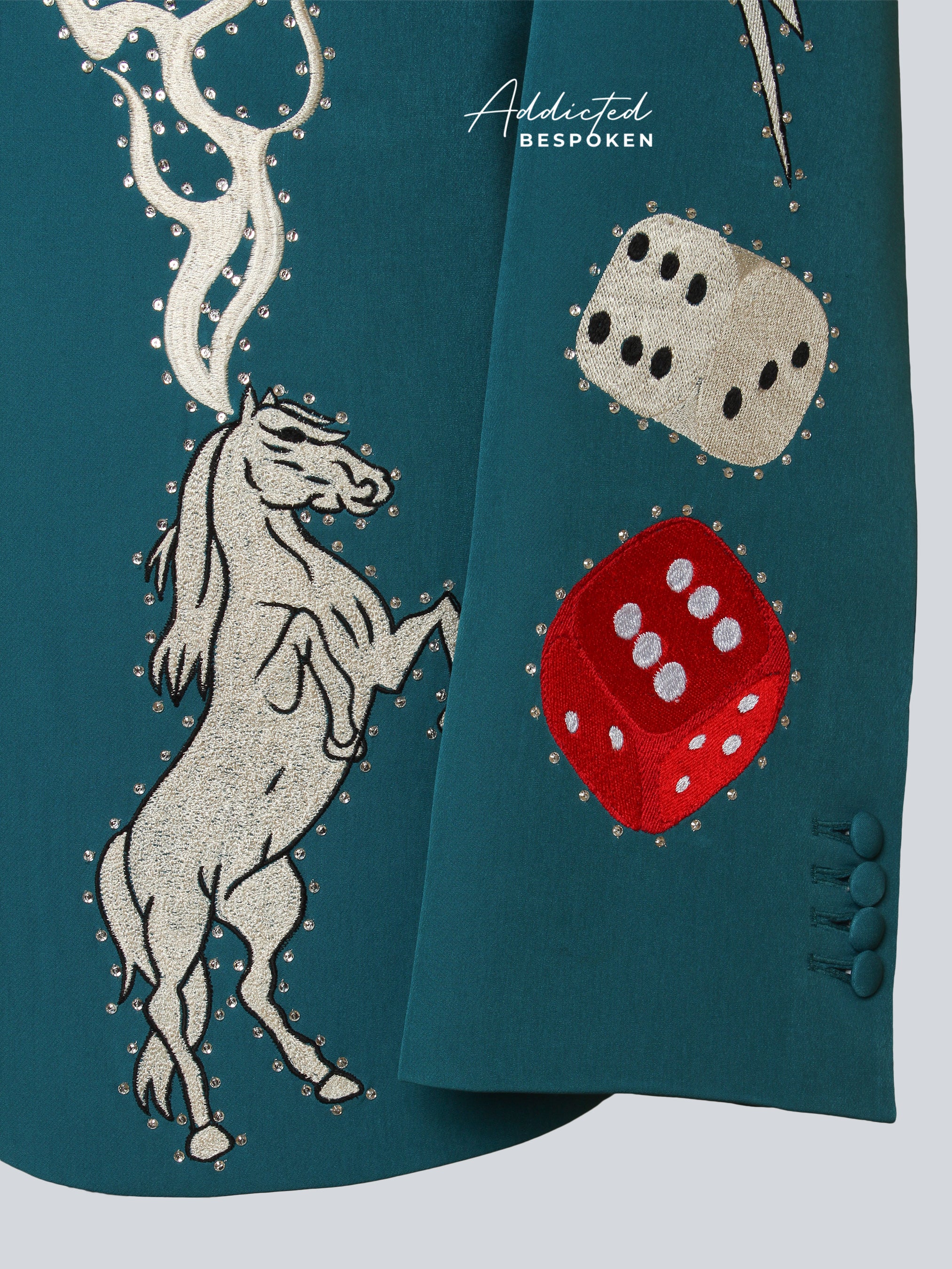 Western-Themed Embroidered Suit