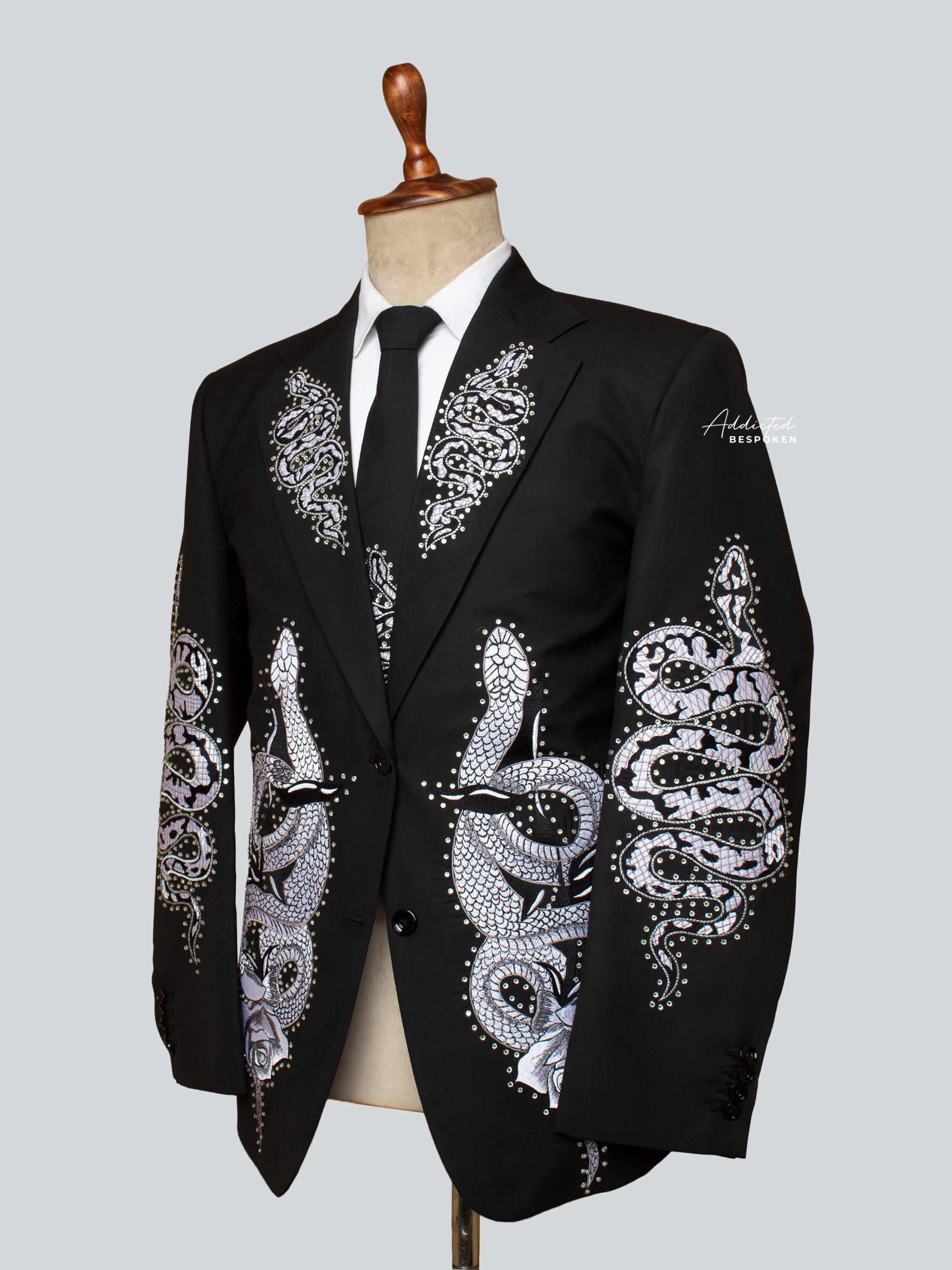 Snake Embellished Signature Suit