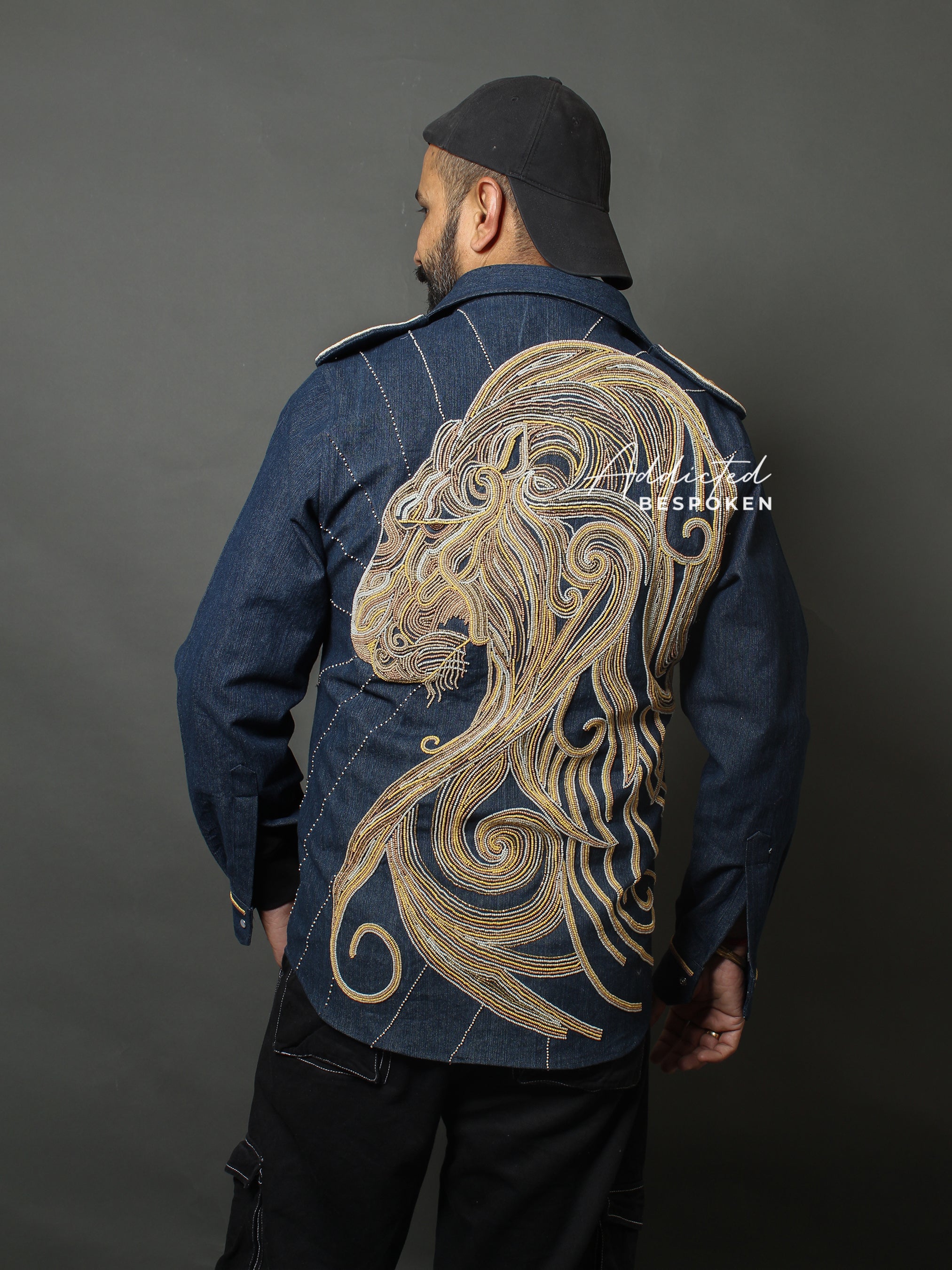 Royal Denim Lion Shirt