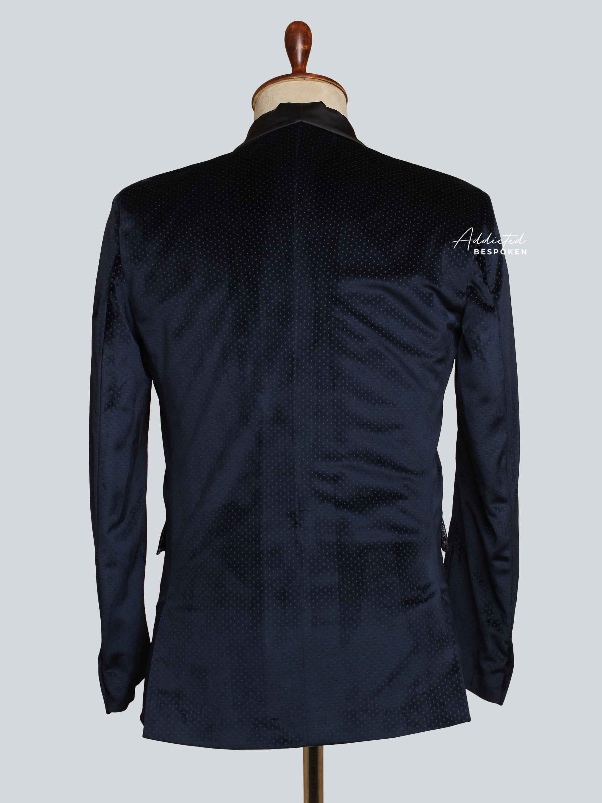 Bold Blue Velvet Blazer (CLS)