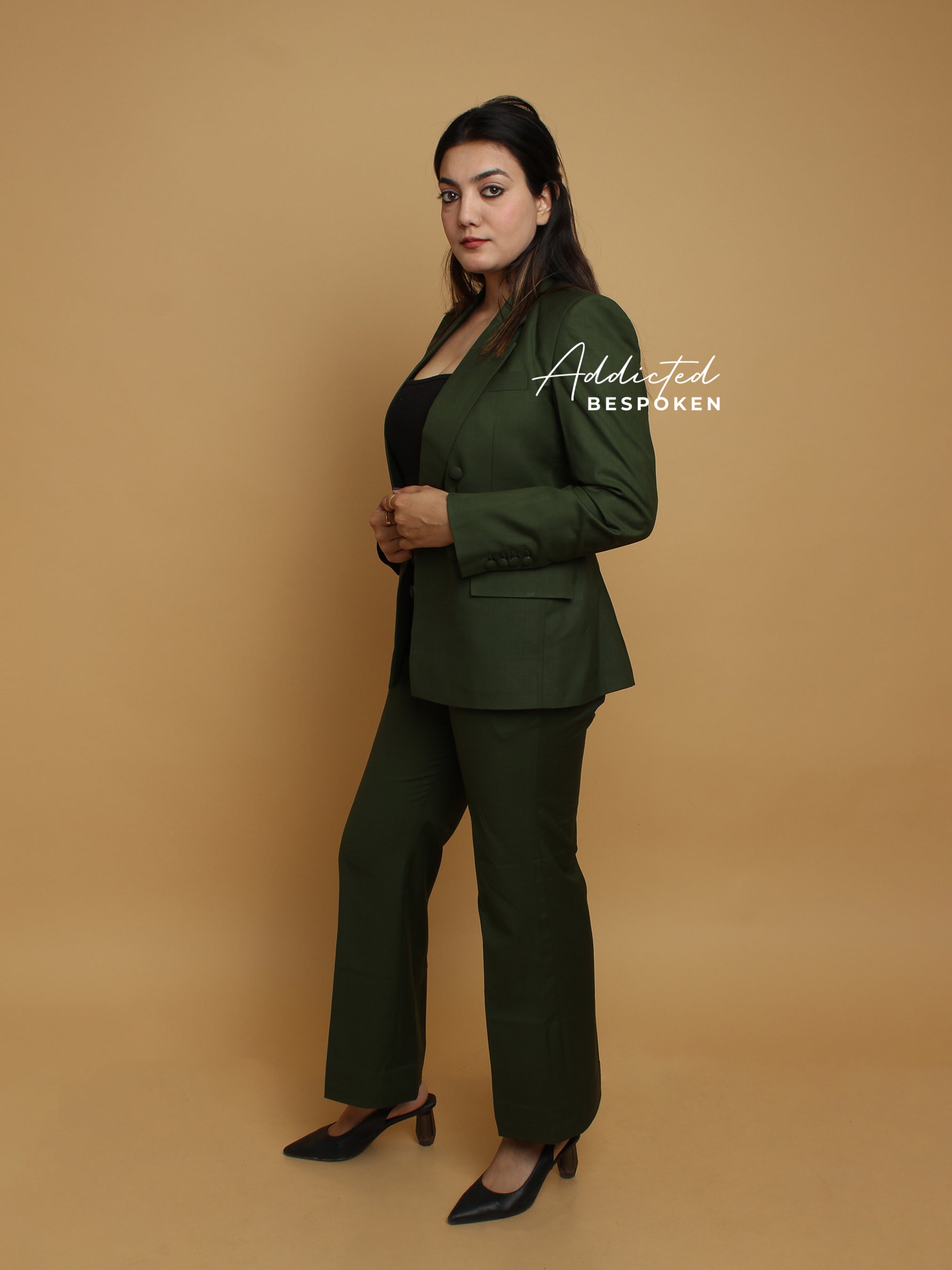 Green Bespoke Formal Pantsuit (CLS)