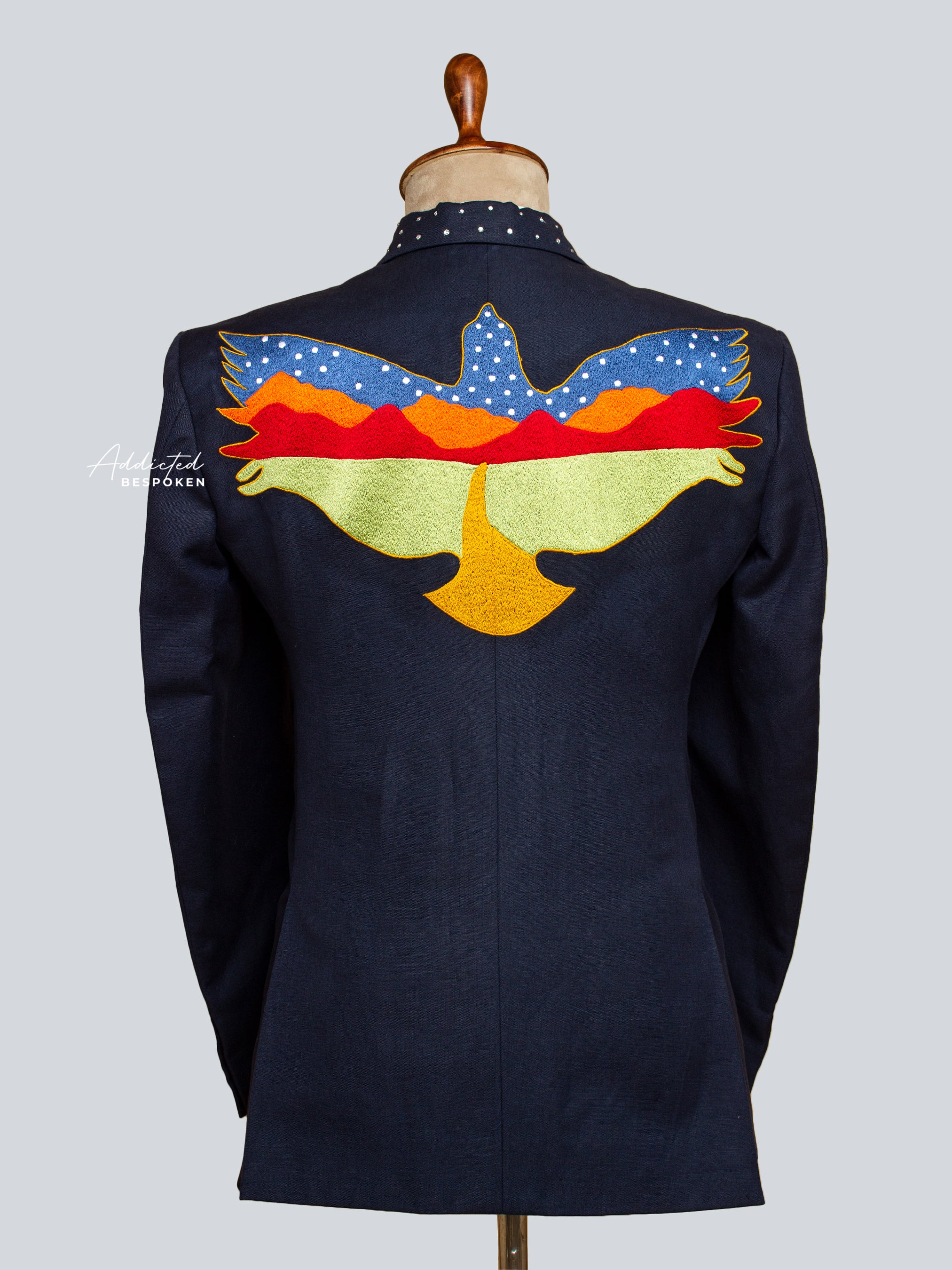 Embroidered Serpent Classic Suit