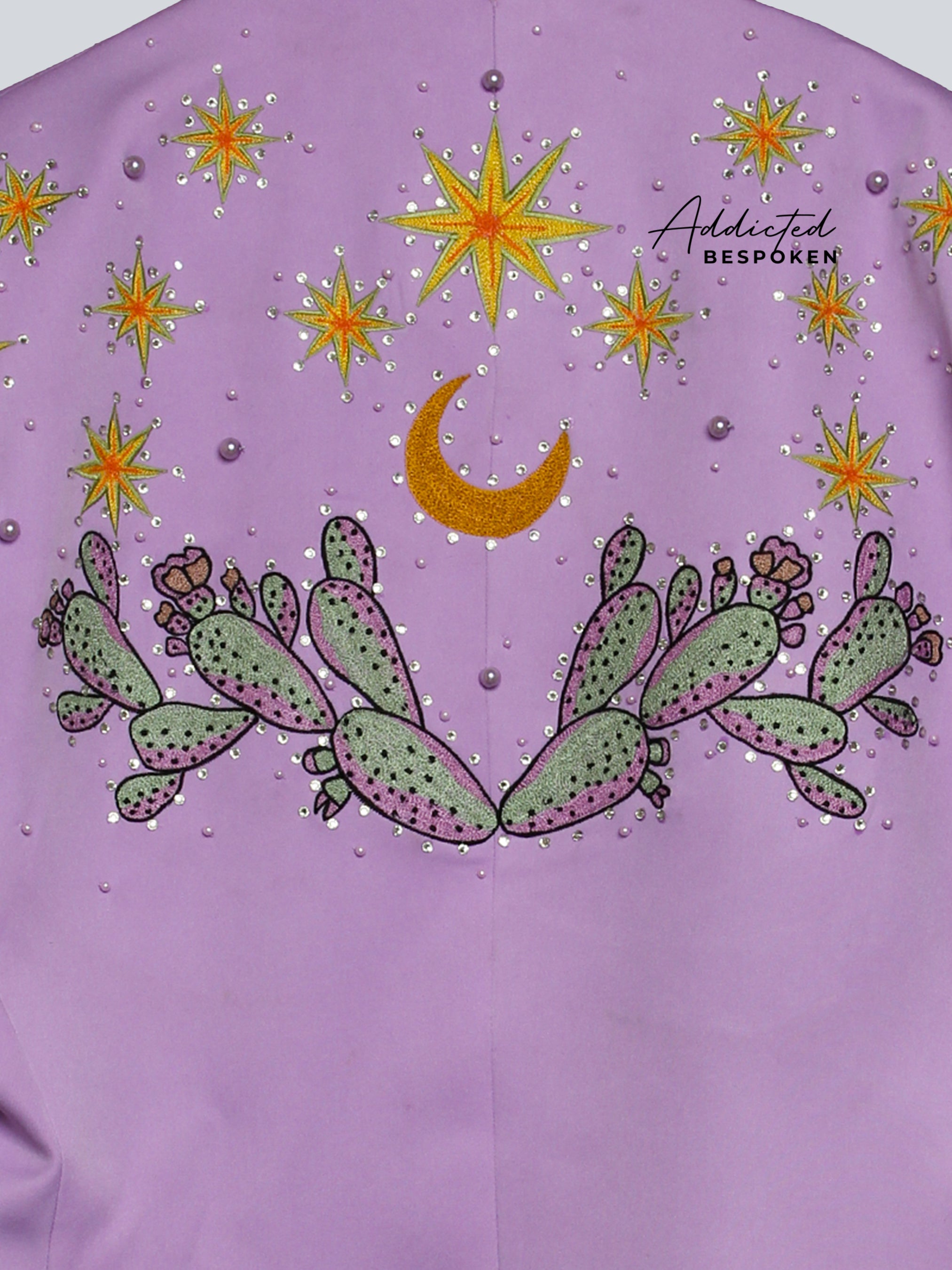 Desert Bloom Lavender Embroidered Suit