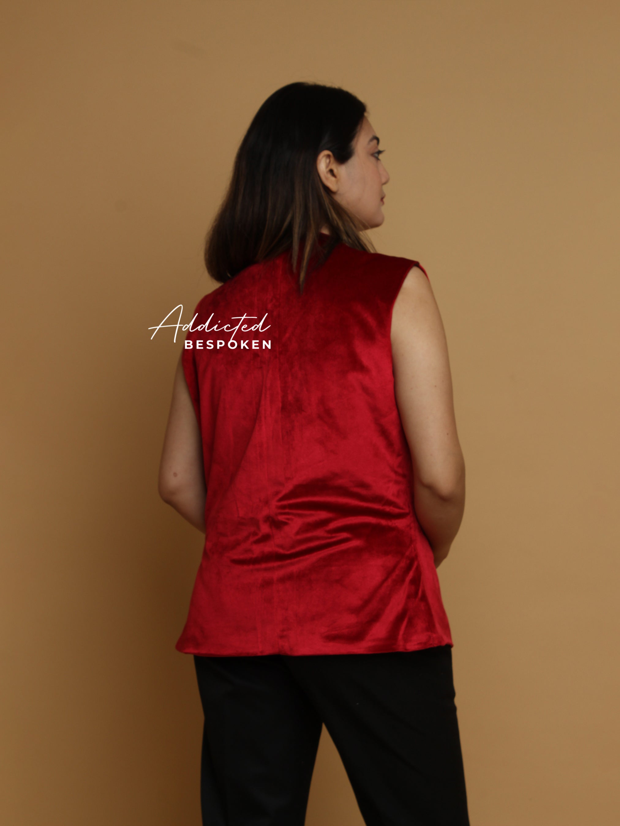 Elegant Red Waistcoat