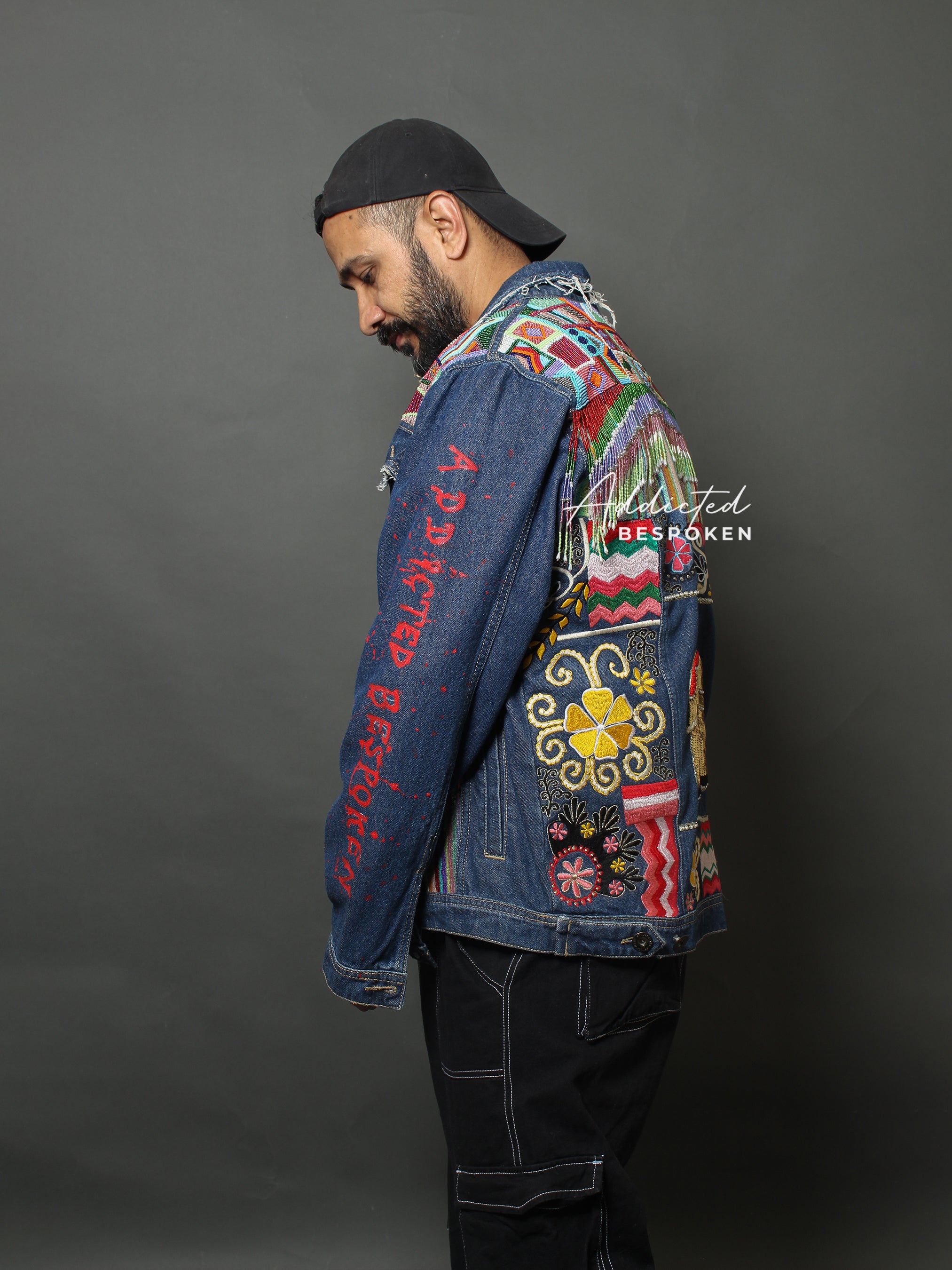 Designer Elephant Denim Jacket