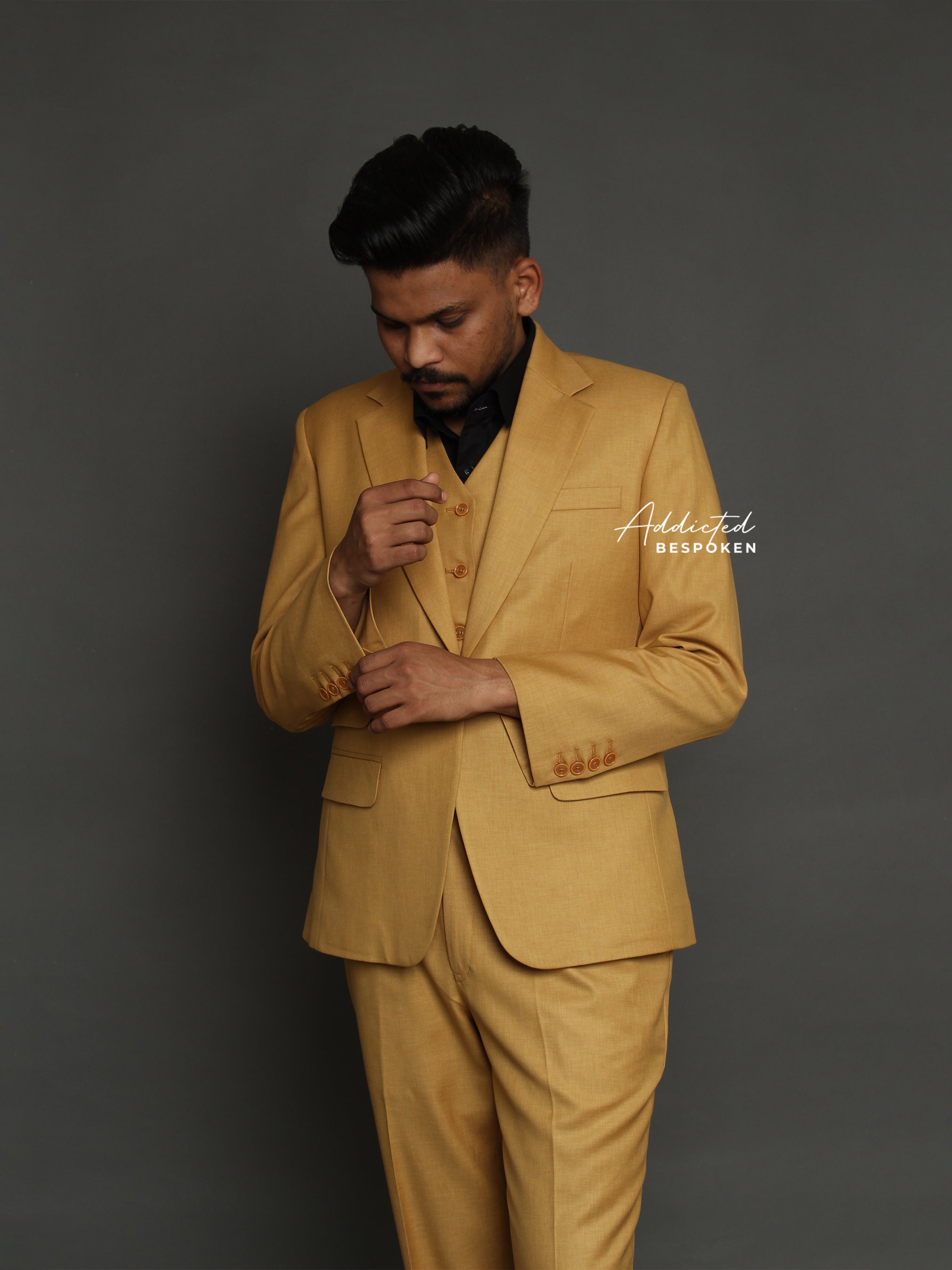 Mustard Wedding  Suit