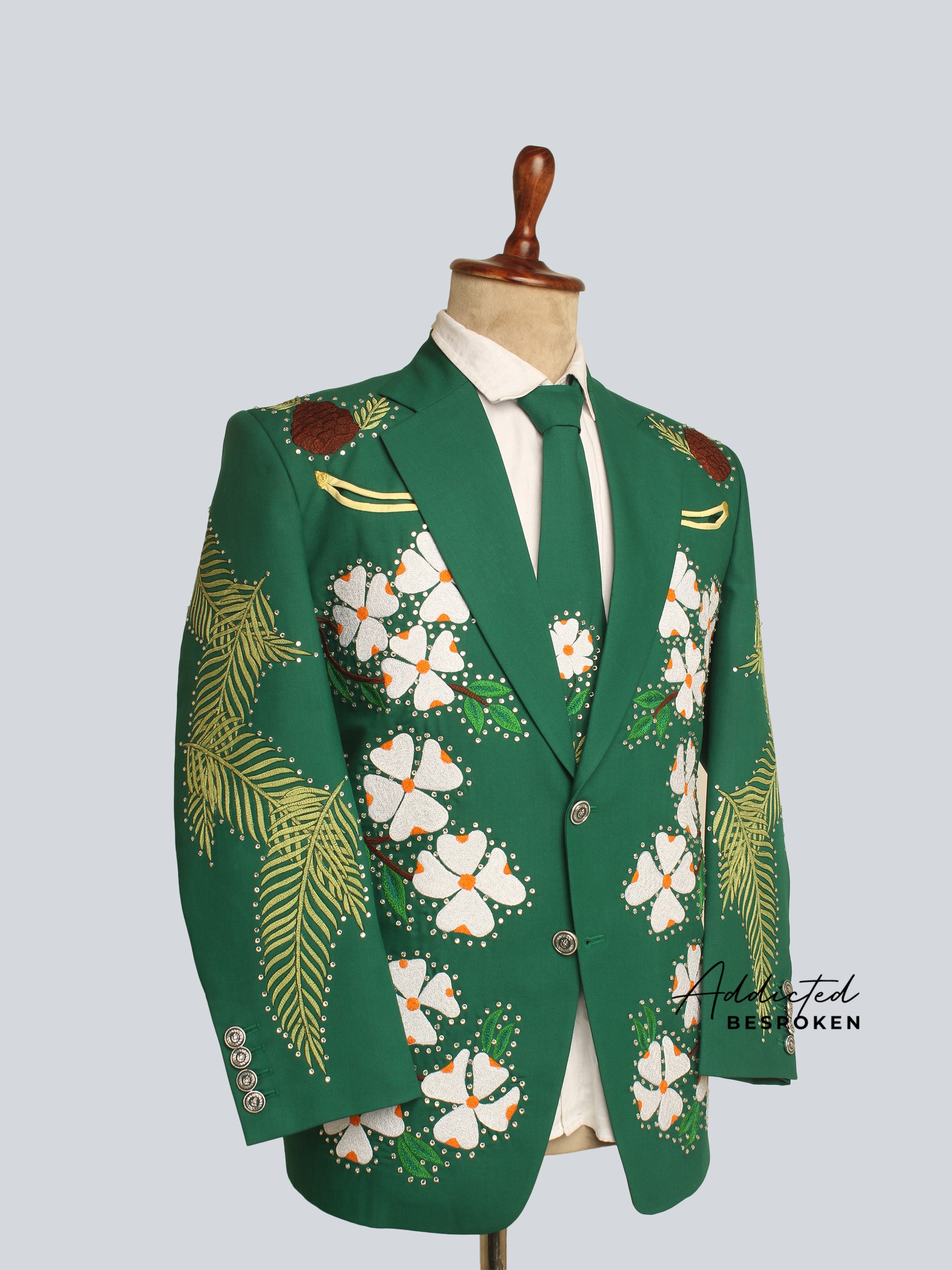 Verdant Foliage Suit Ensemble