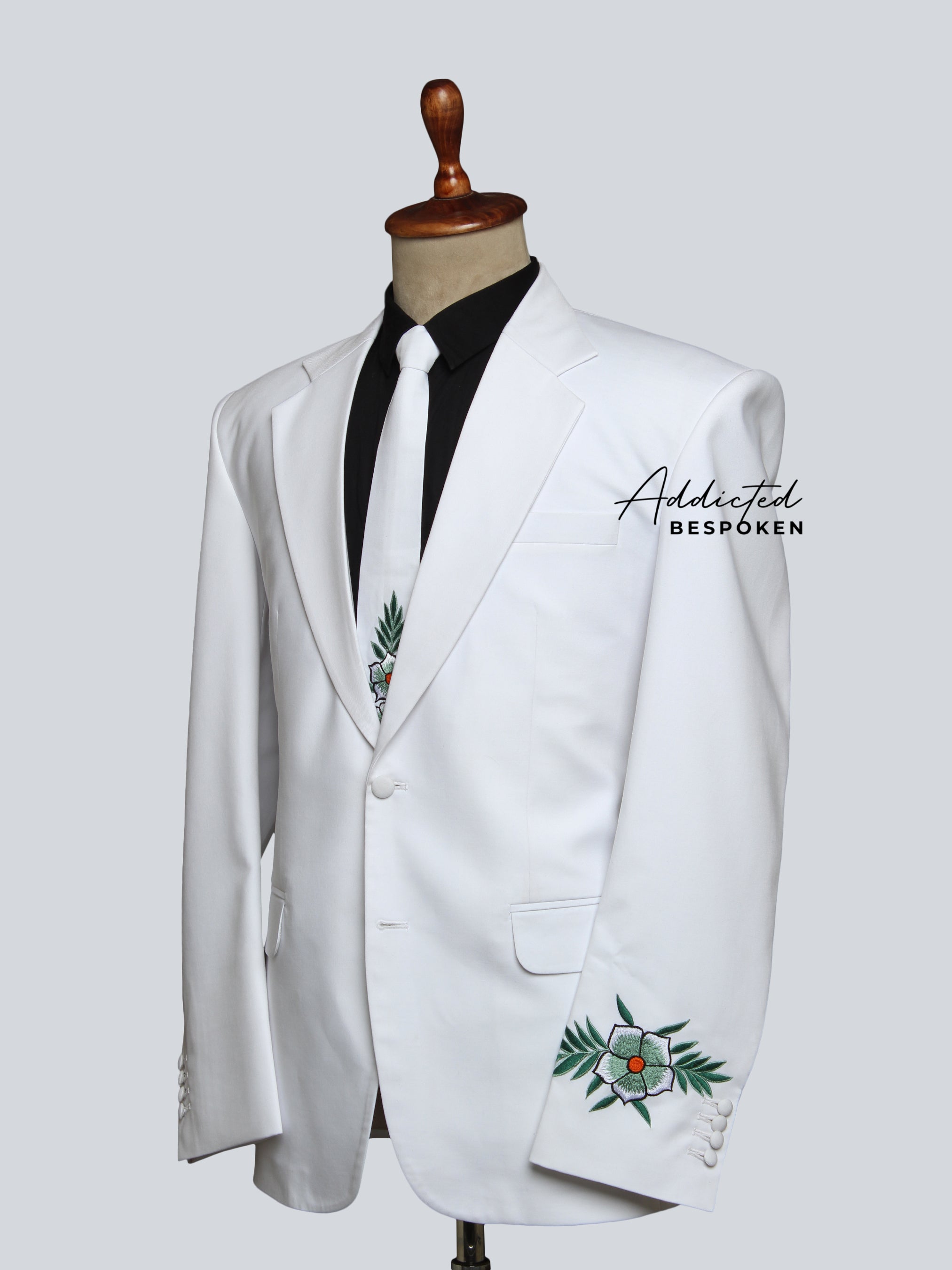 Leafy Floral Design Suit