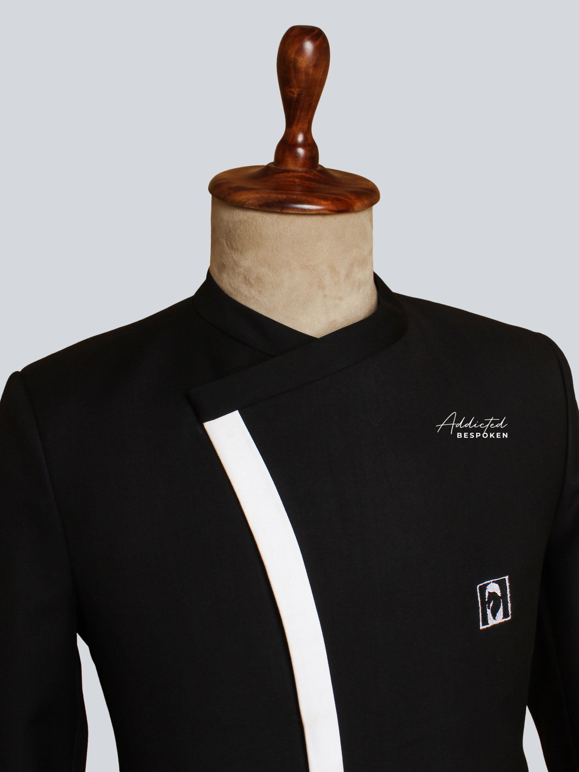 Black Designer Collar Jacket (CLS)