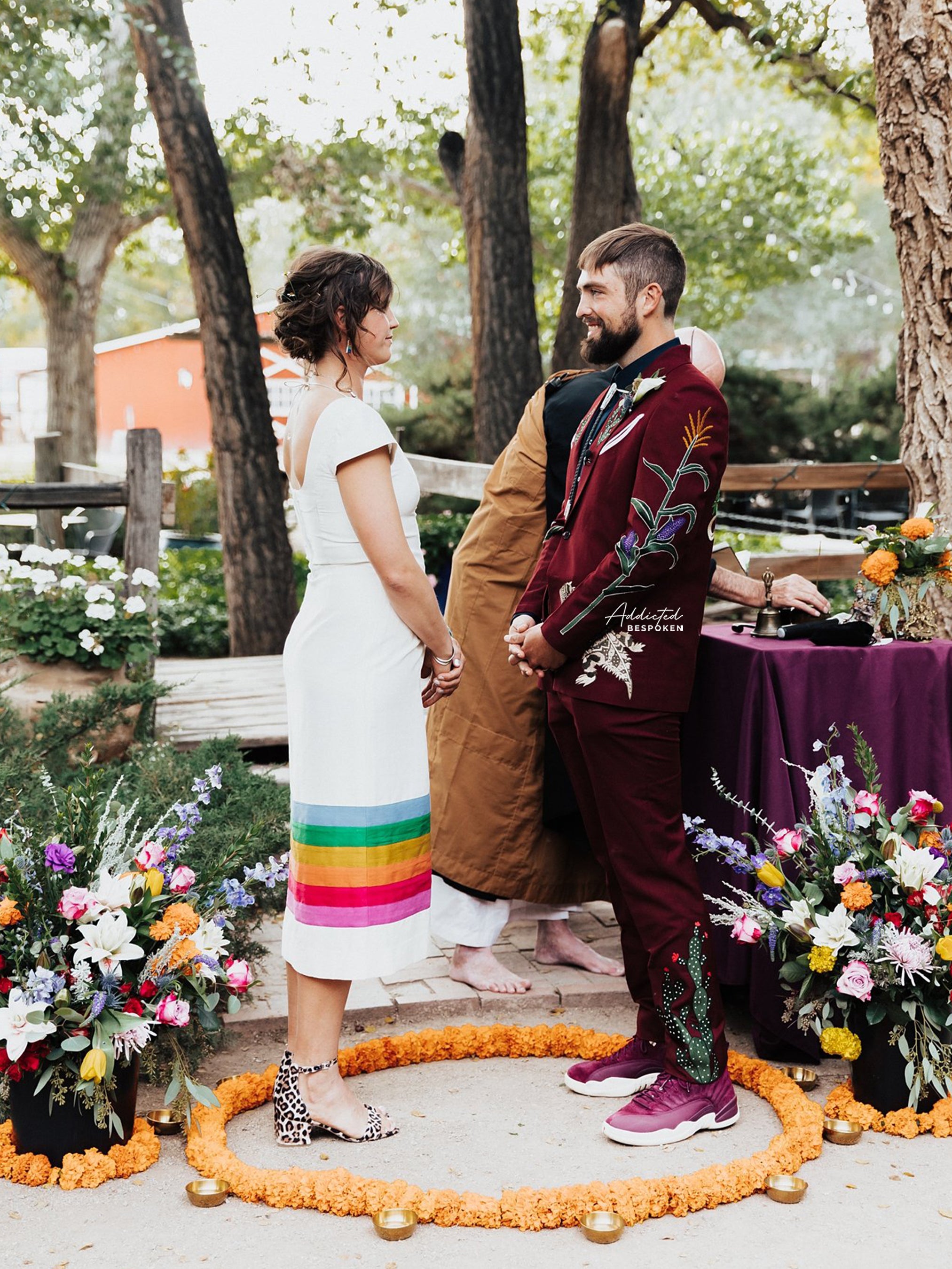 Chic Western Crimson Suit