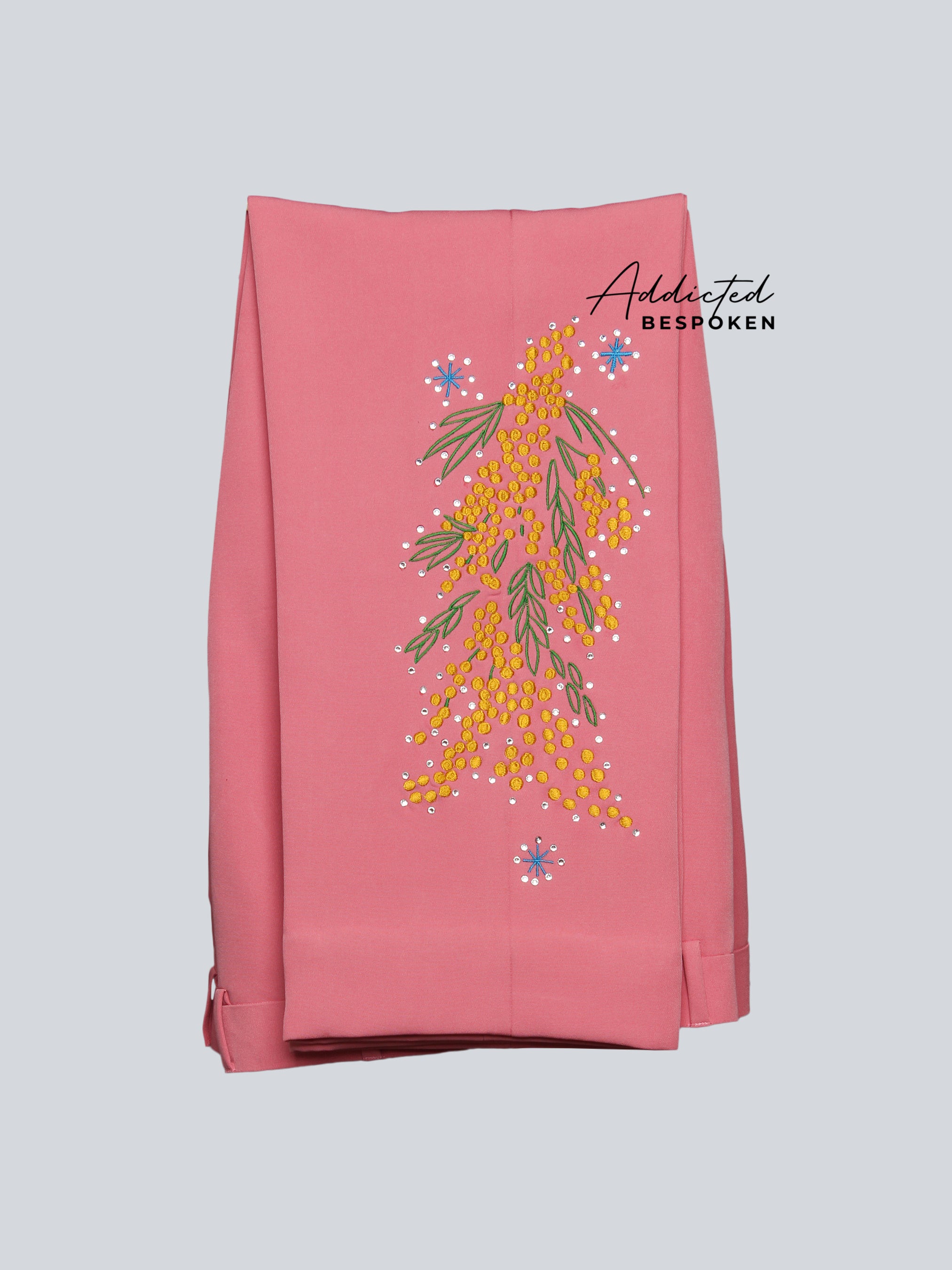 Rose Meadow Kingfisher Embroidered Suit