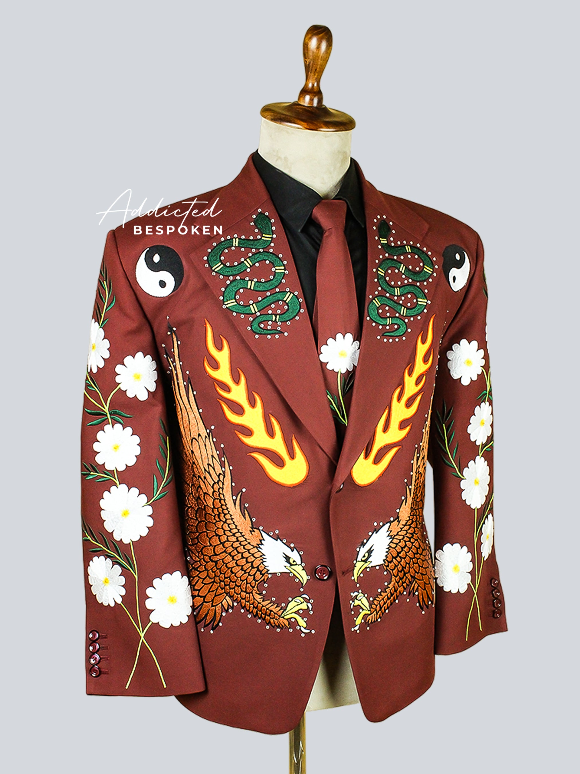 Phoenix Harmony Embroidered Suit