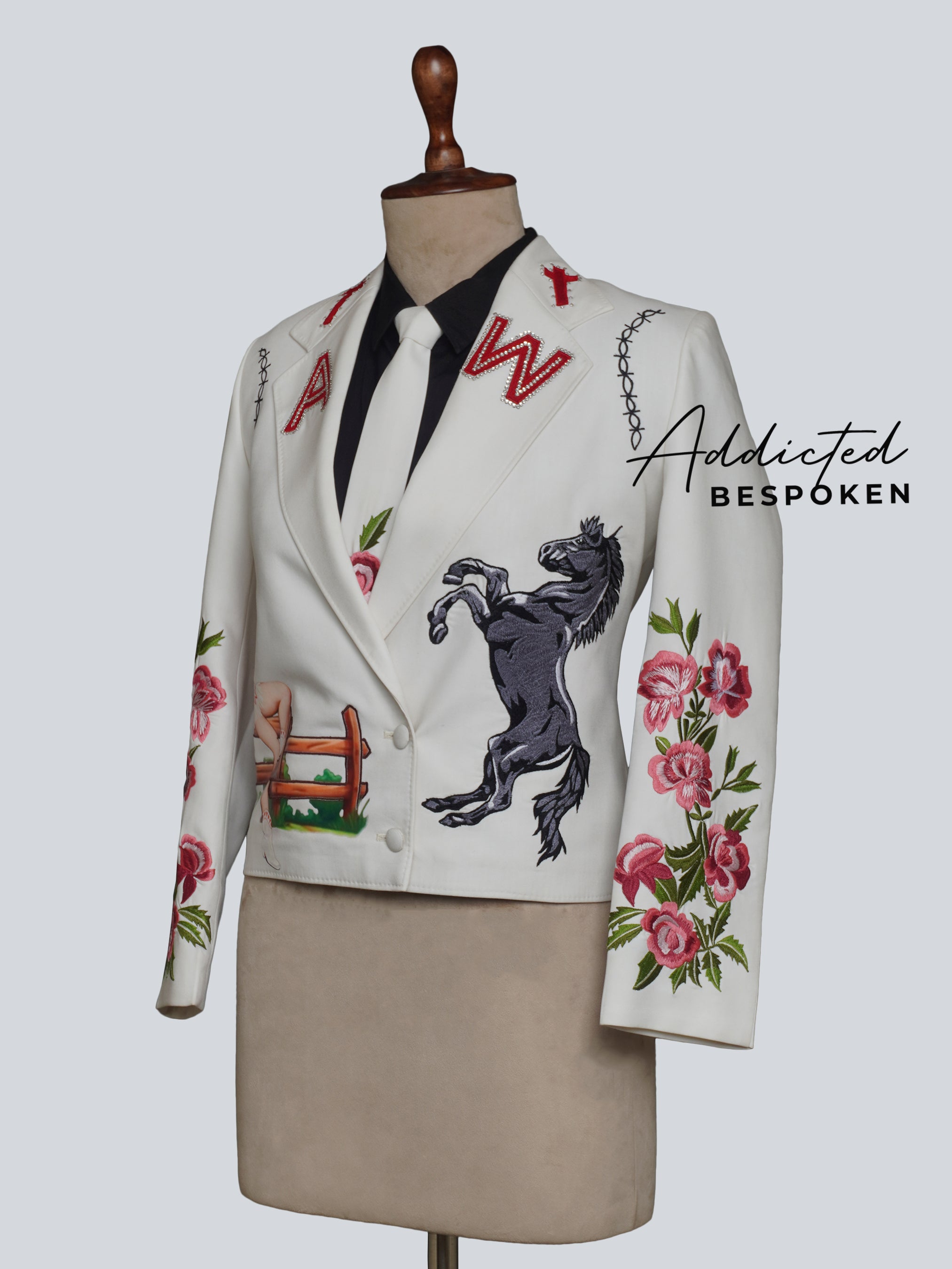 Hand-Painted Detailed Embroidery Suit