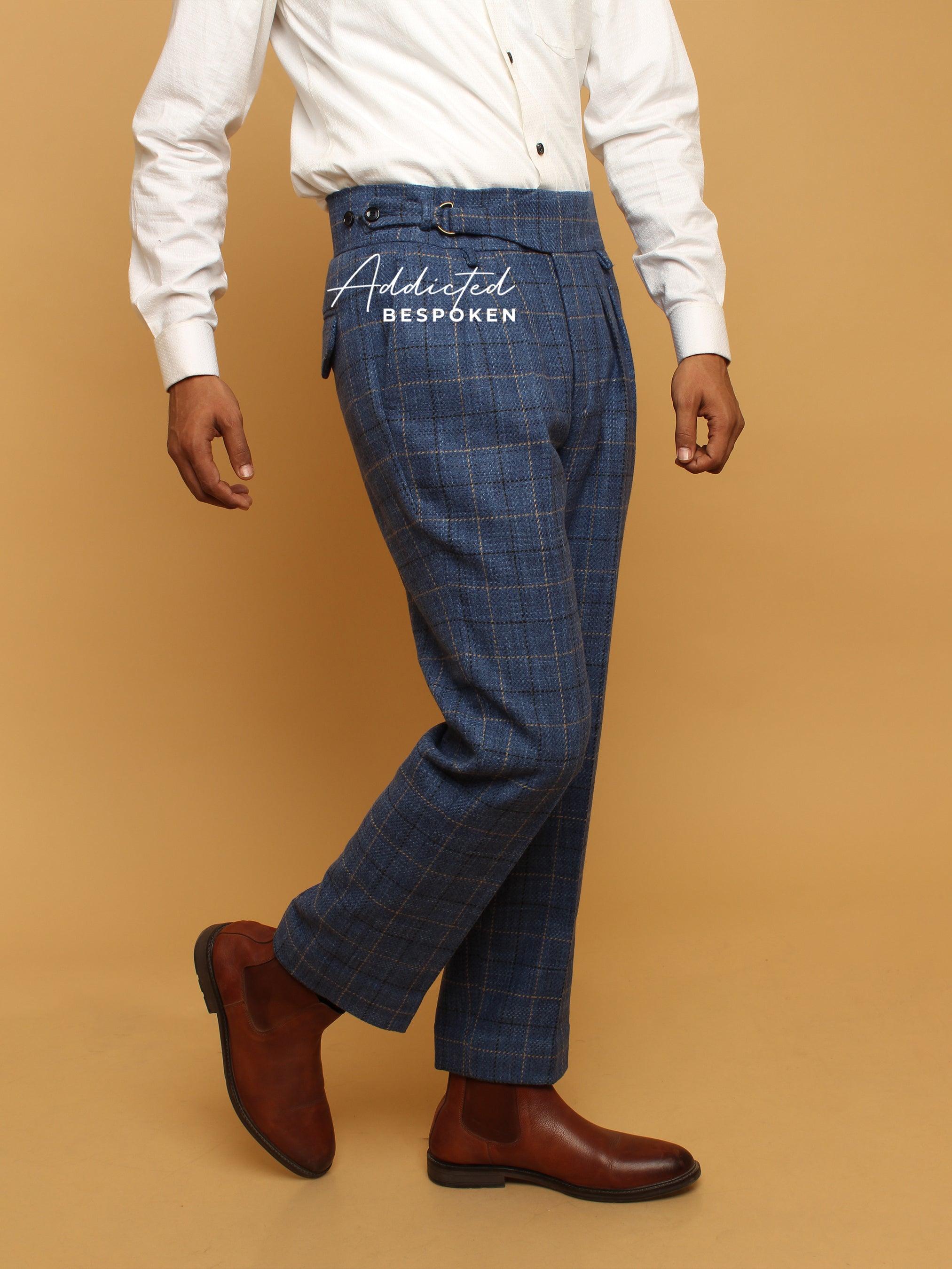 Blue Gurkha Style Trousers