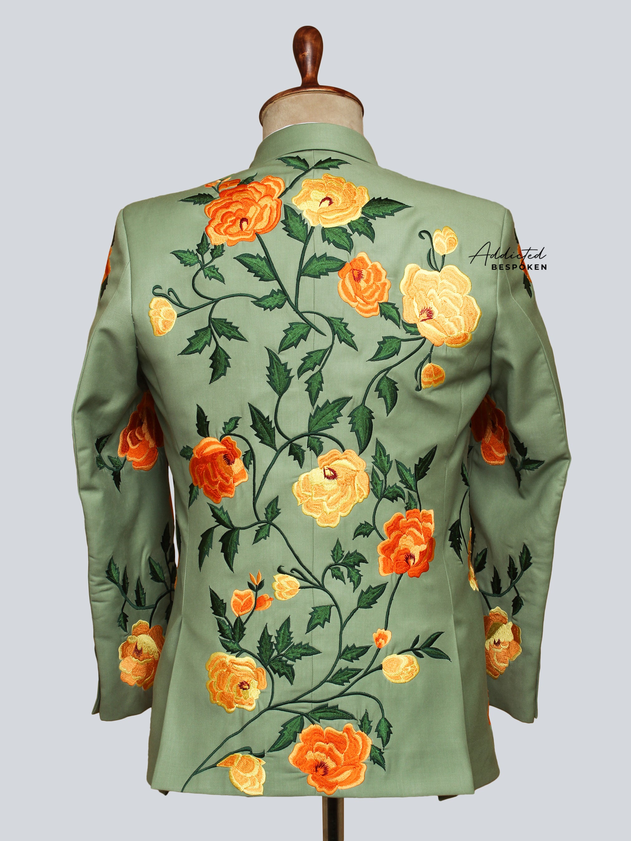 Premium Floral Embroidered Suit