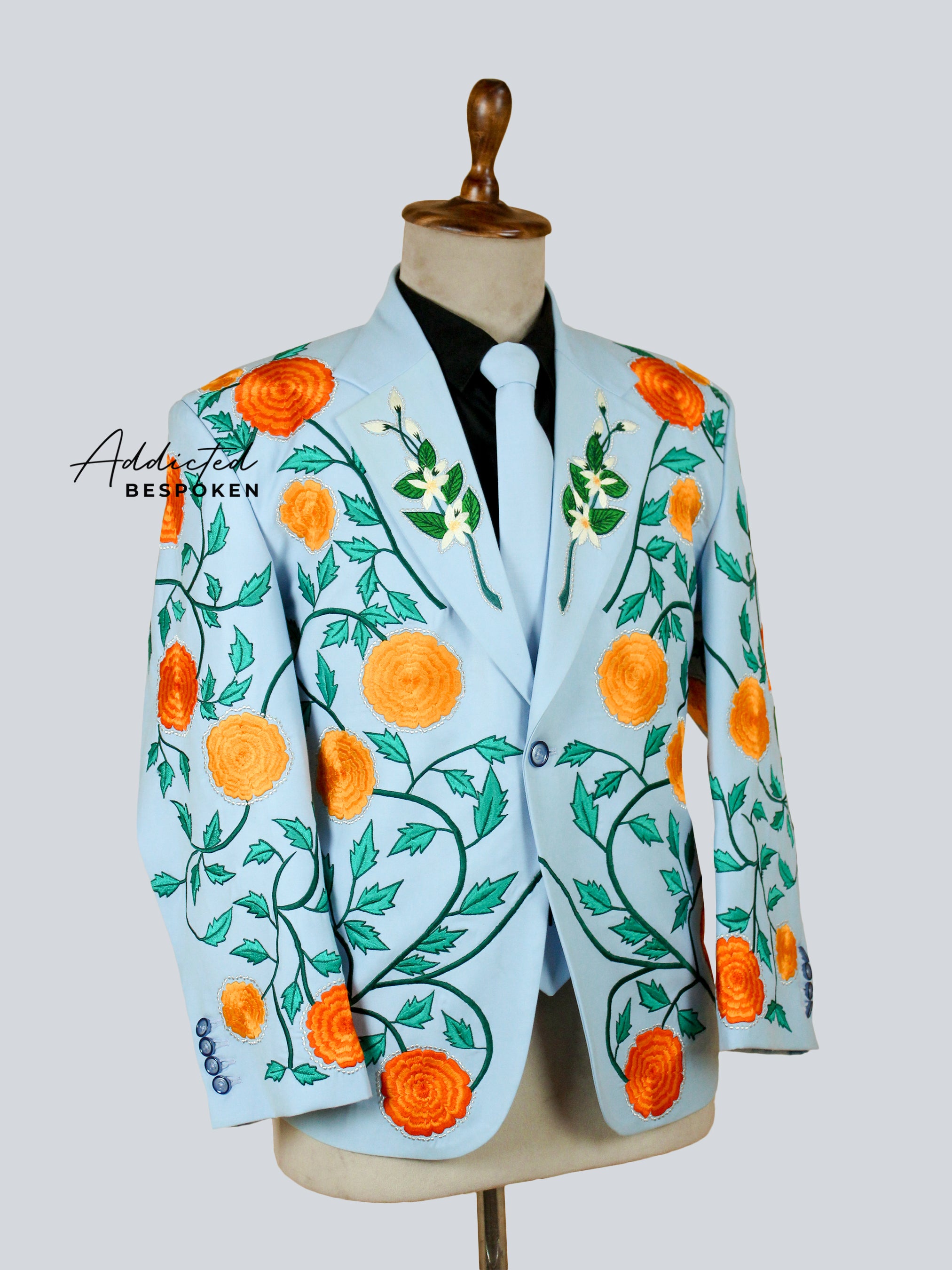 Floristic Embroidered Suit