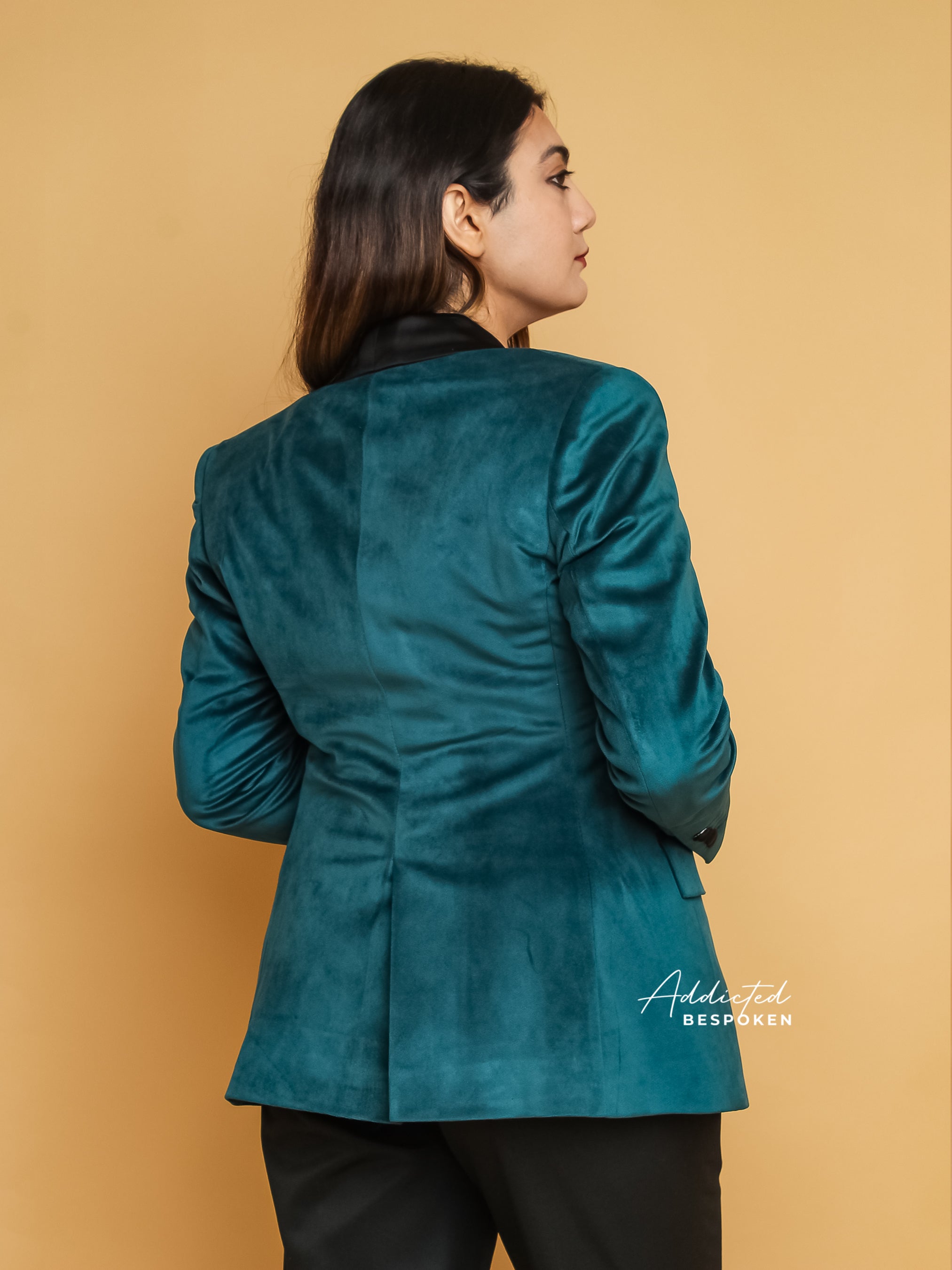 Emerald Green Velvet Blazer(CLS)