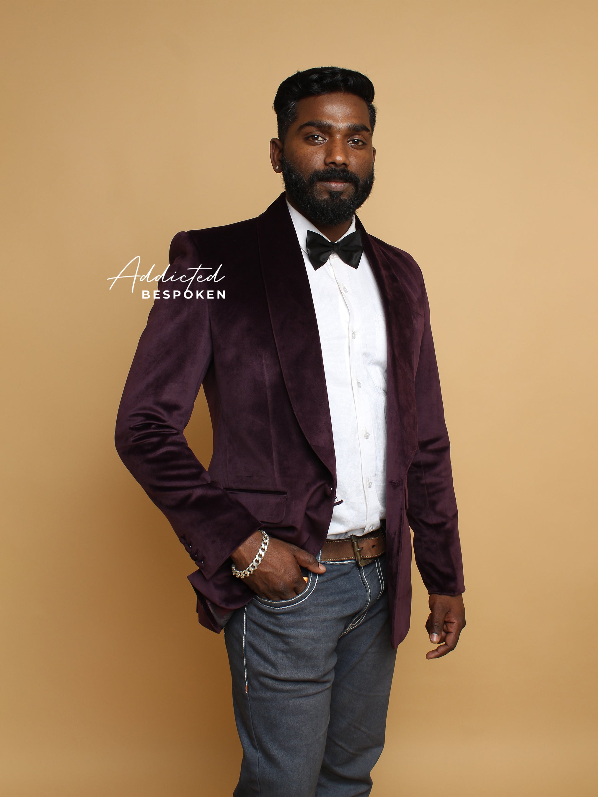 Designer Velvet Groomsmen Jacket