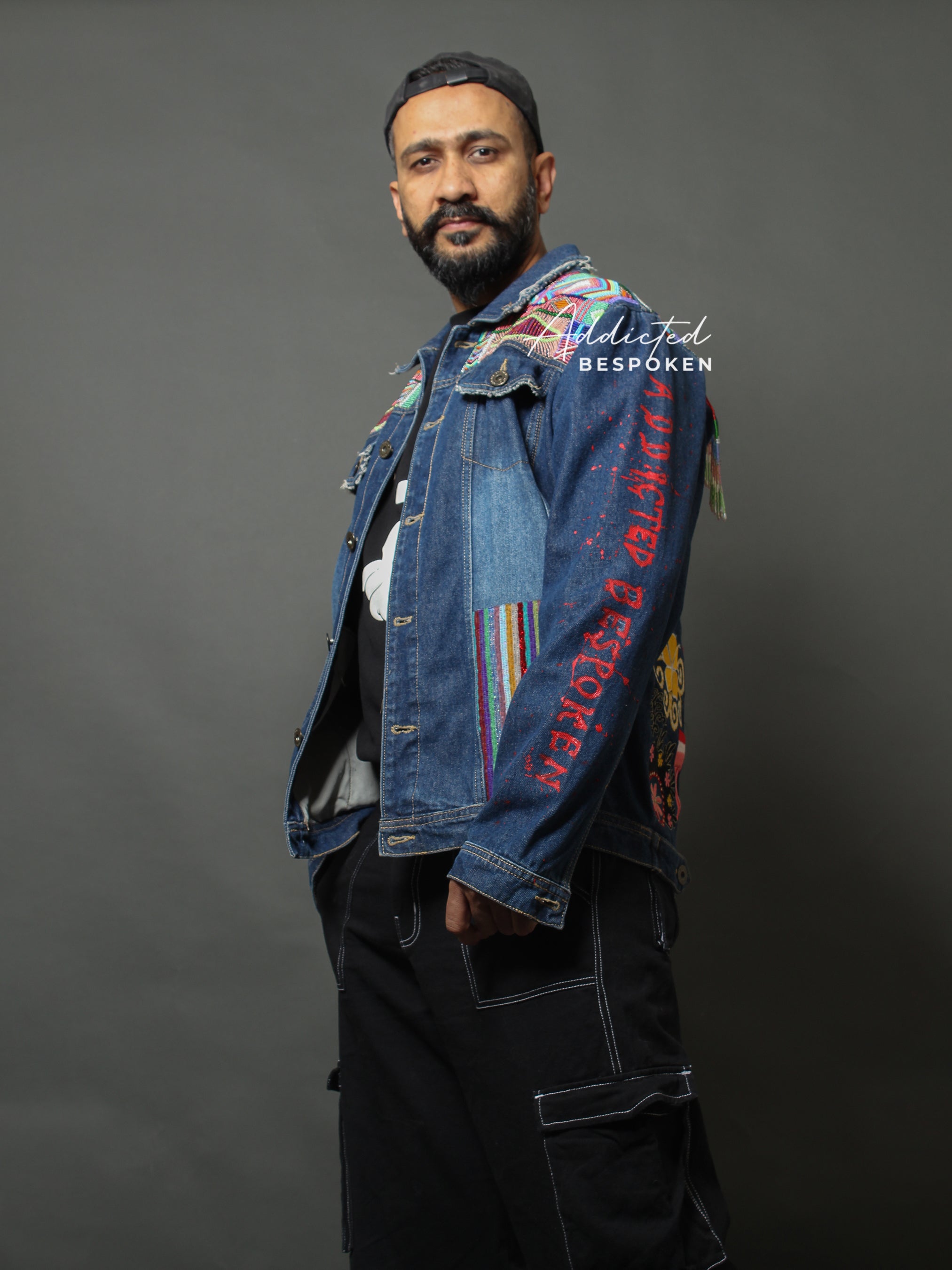 Designer Elephant Denim Jacket