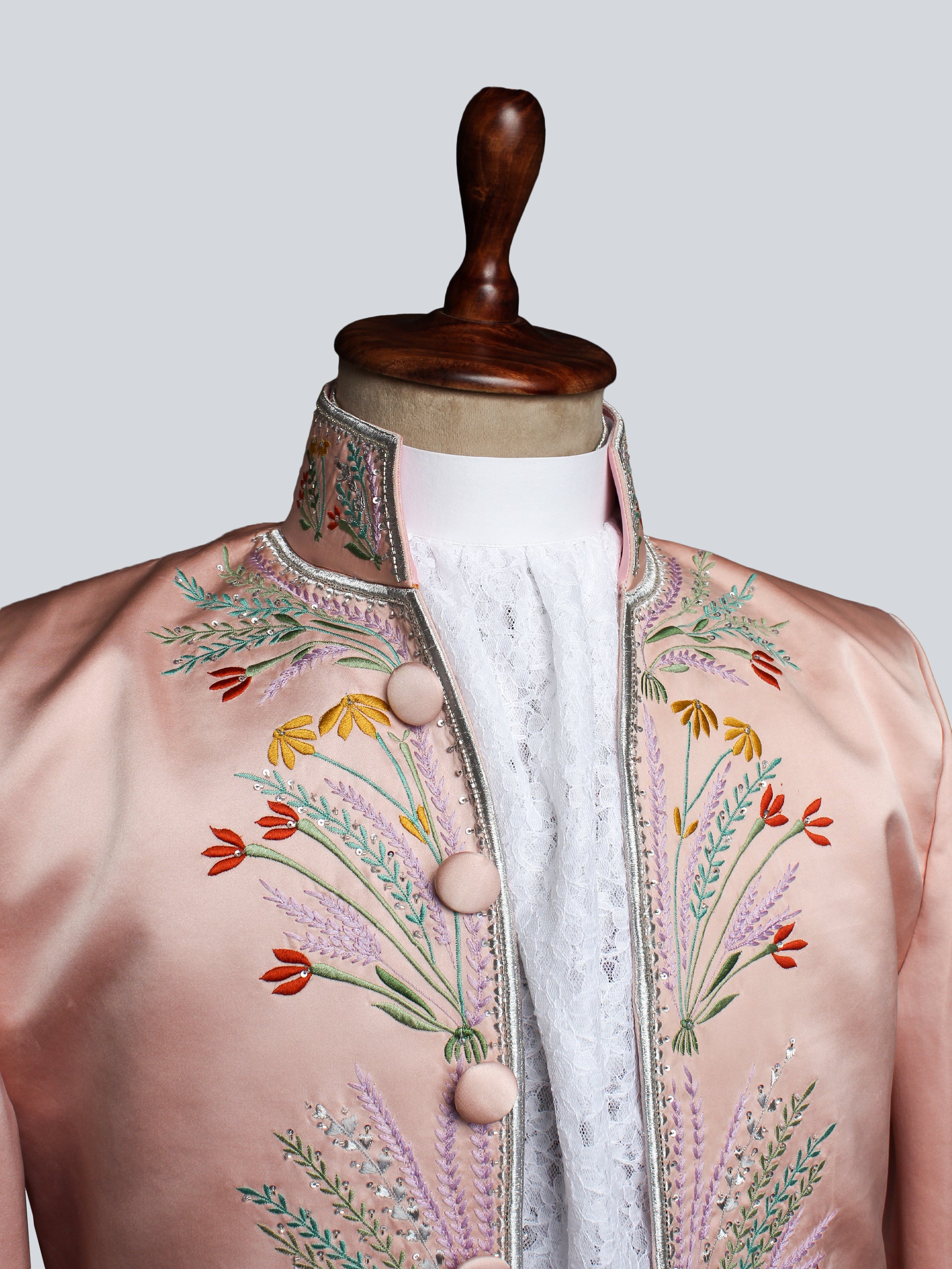 The Pink floral Rococo Suit