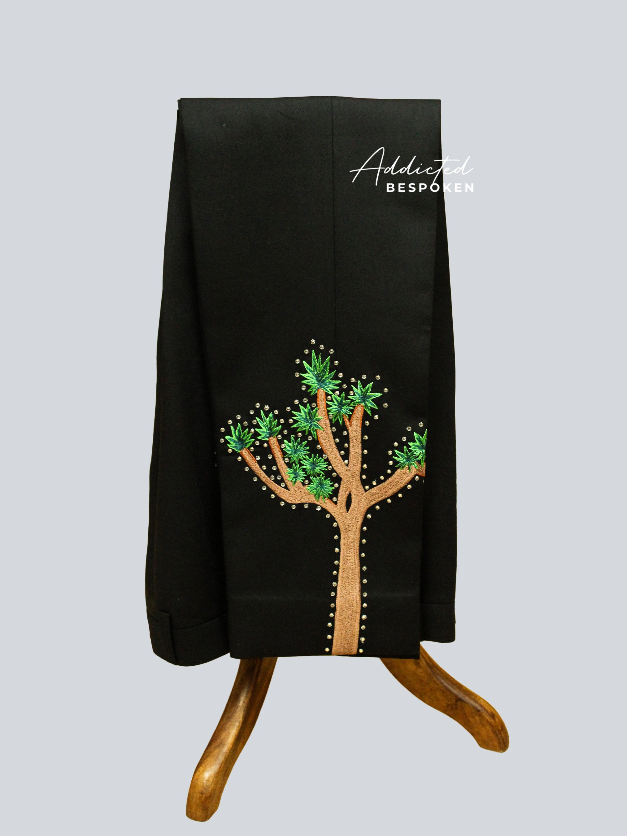 Oak Tree Embroidered Pantsuit