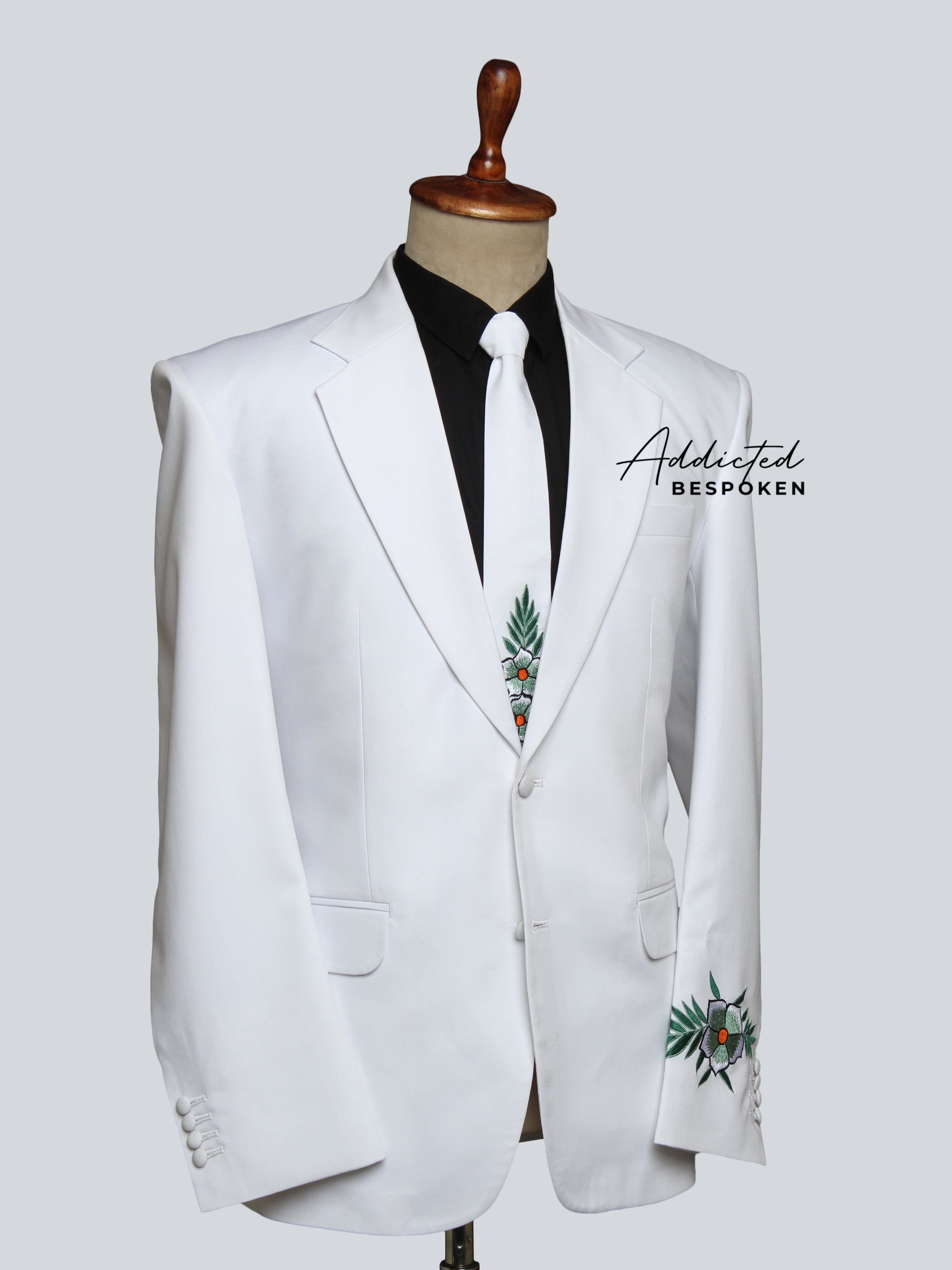 Leafy Floral Design Suit