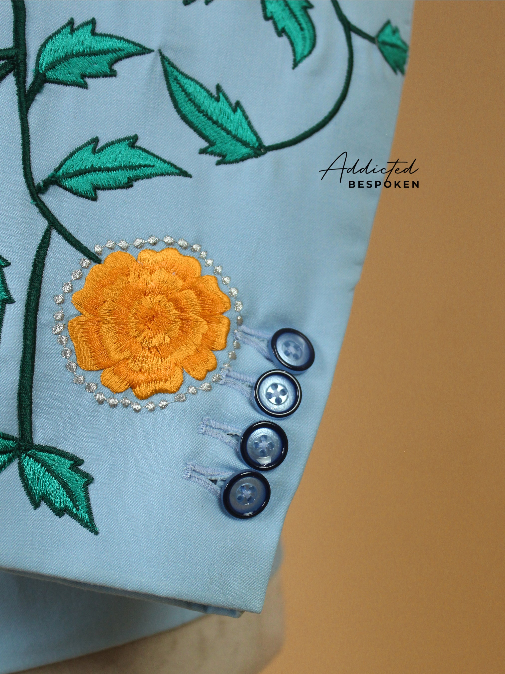 Floristic Embroidered Suit