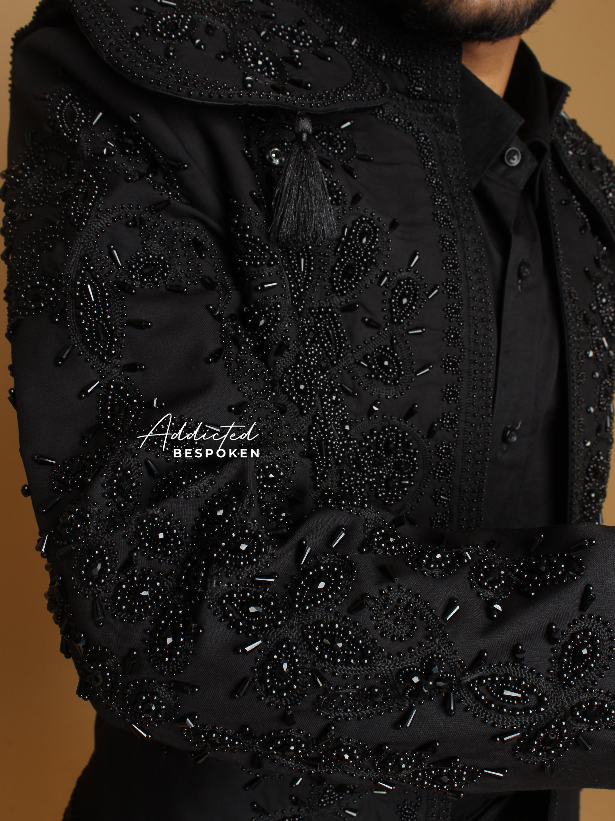 Black Embroidered Matador Jacket