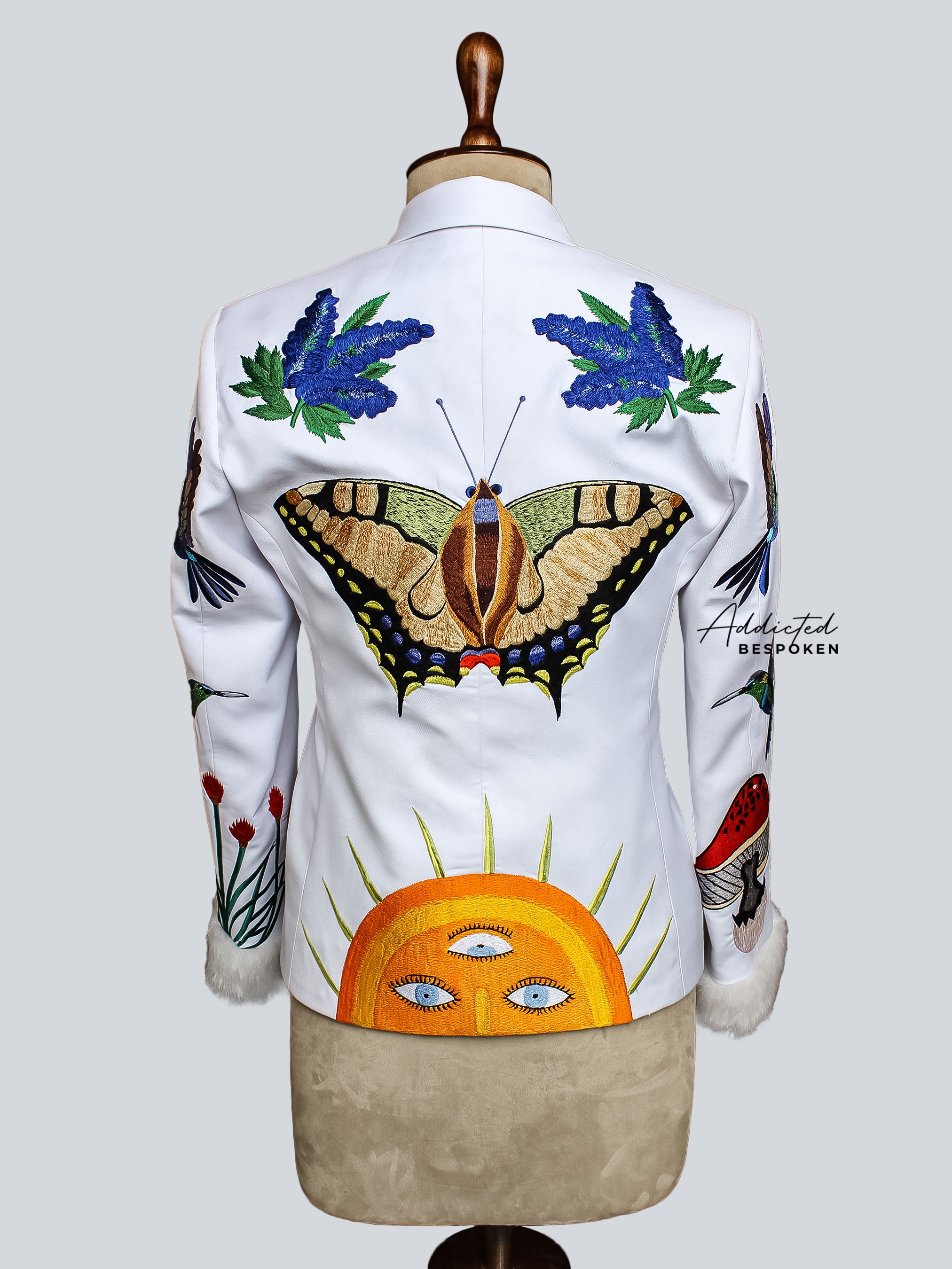 Exotic Wildlife Hand Painted Custom Suit