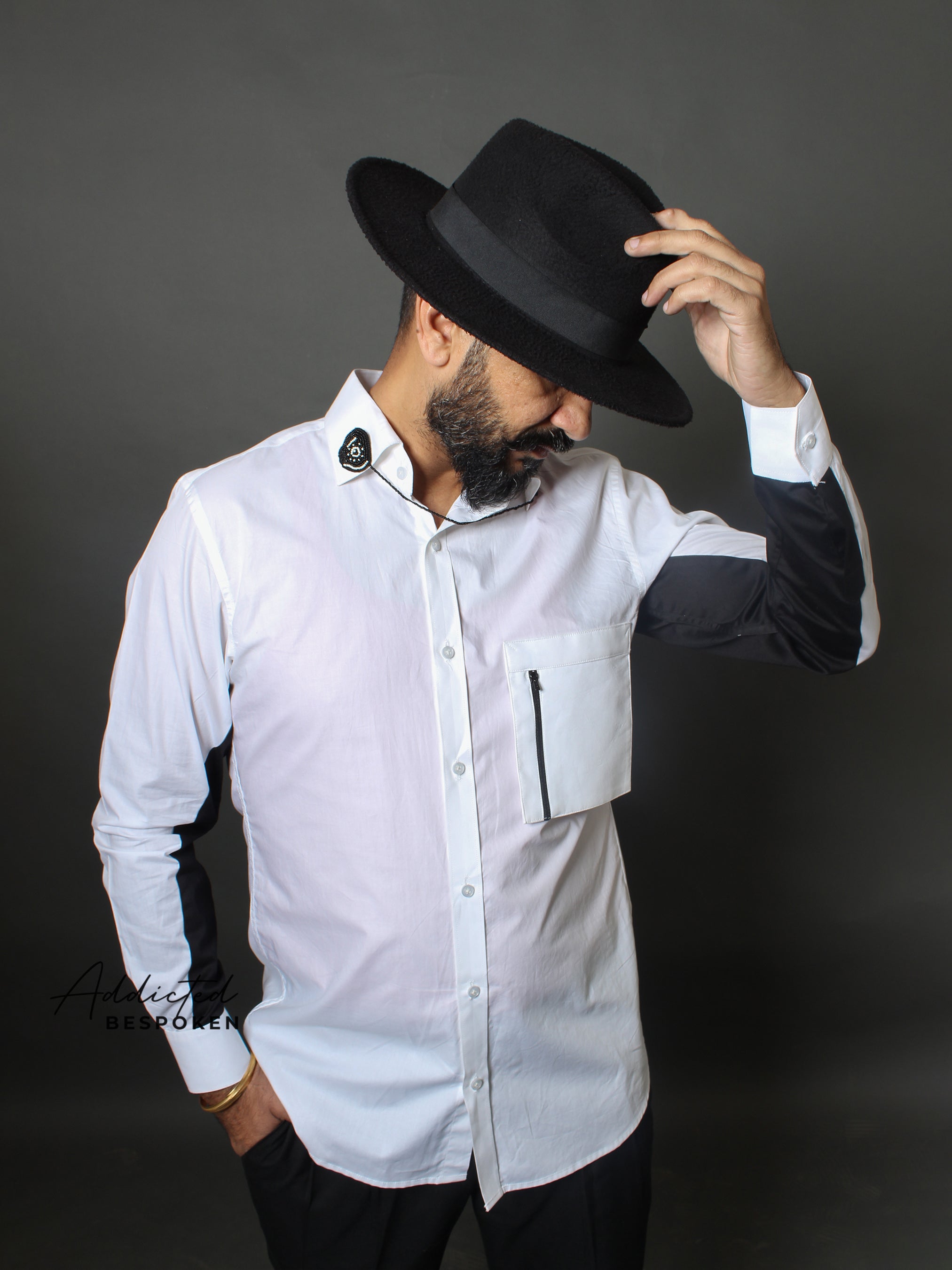 Bicolor Cotton Shirt