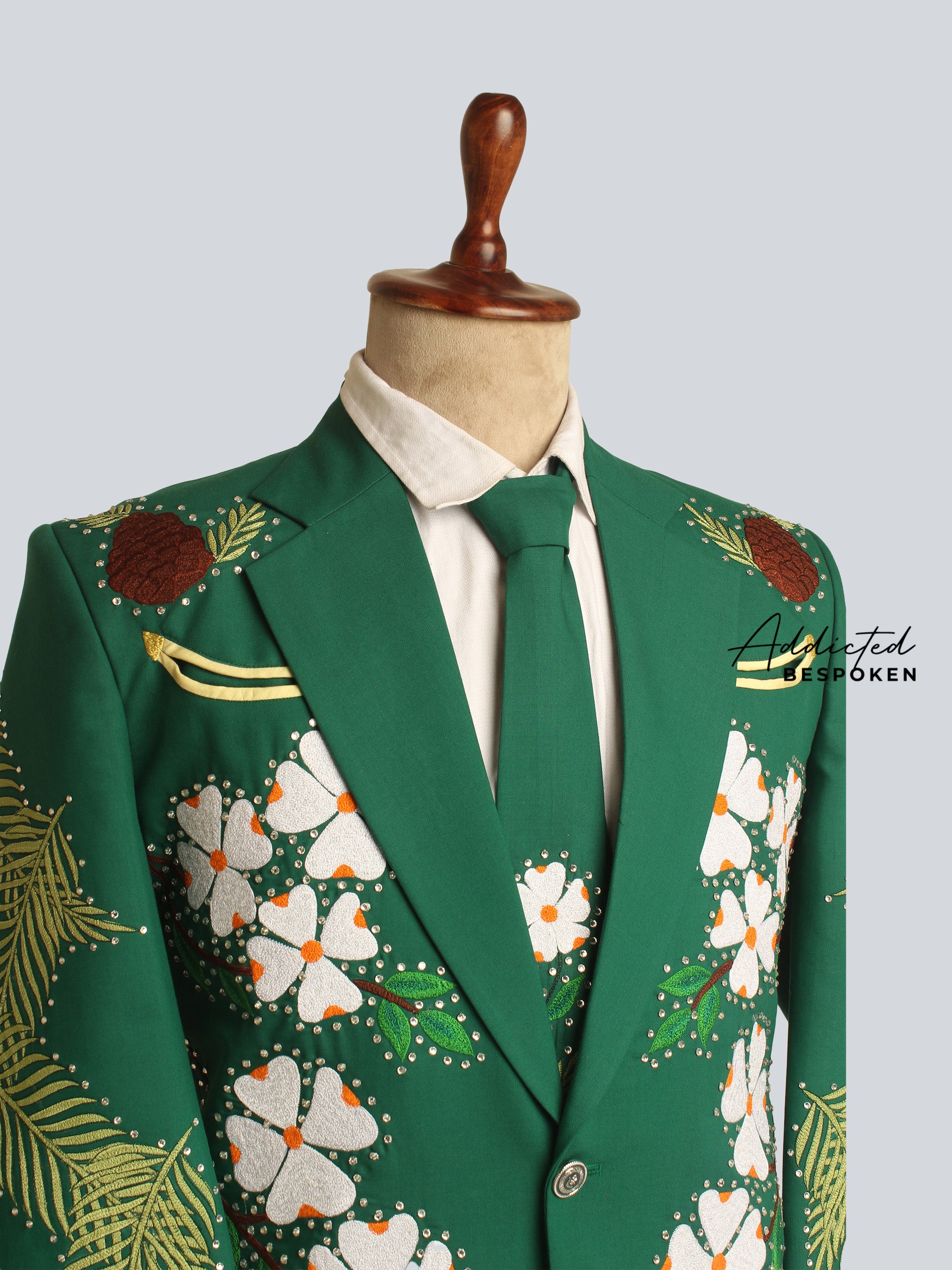 Verdant Foliage Suit Ensemble