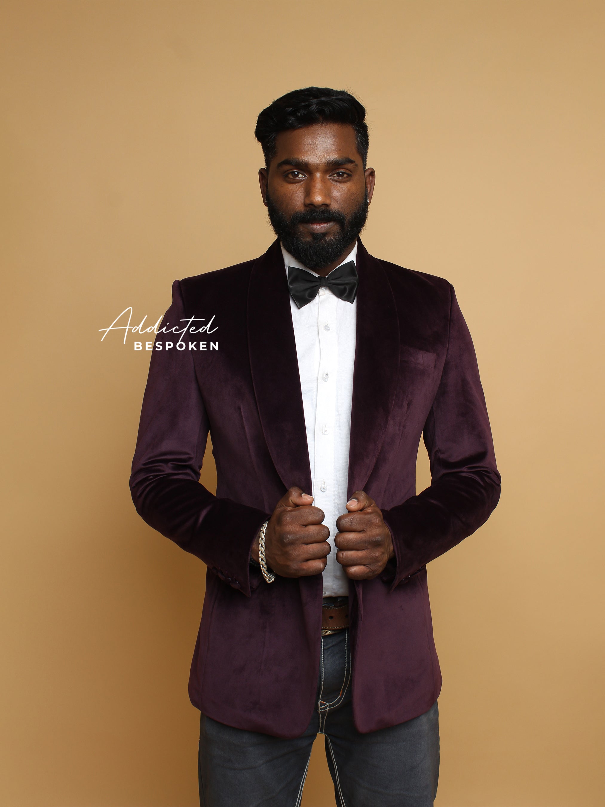 Designer Velvet Groomsmen Jacket