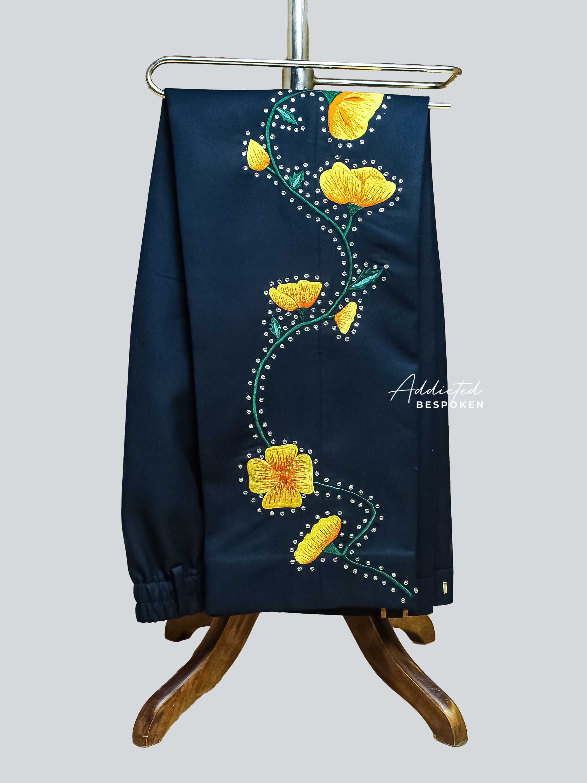 Sunflower Embellished Western Suit