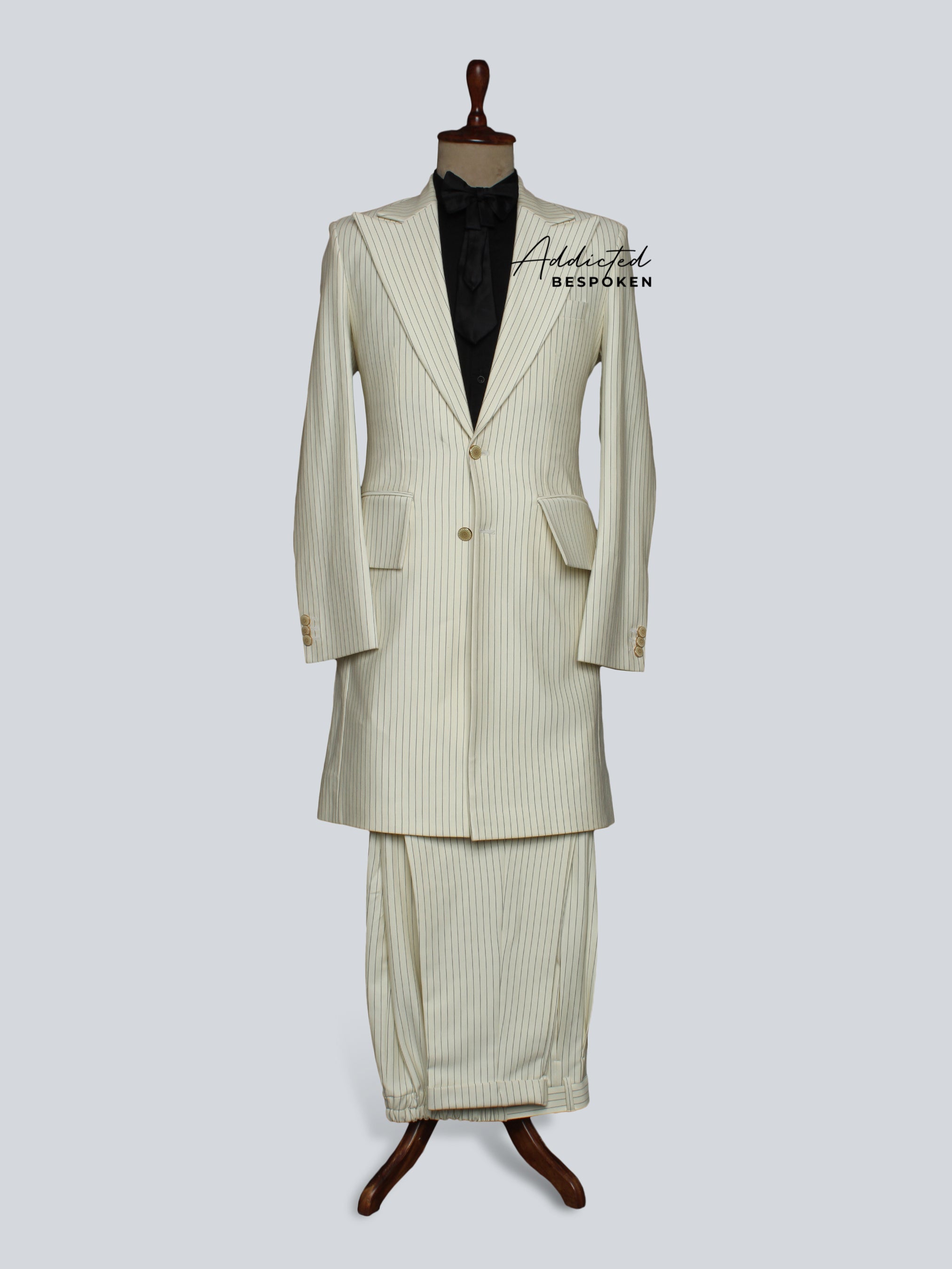 Vintage Ivory Cotton Suit