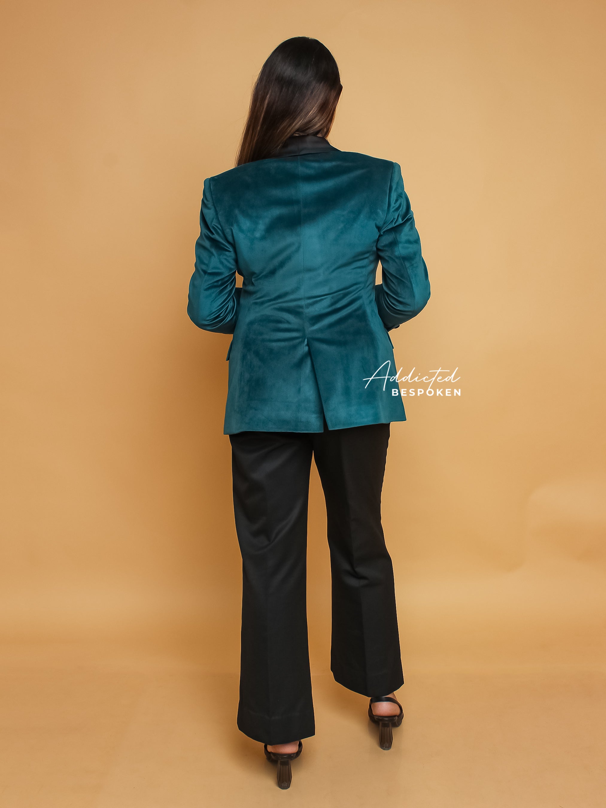 Emerald Green Velvet Blazer(CLS)