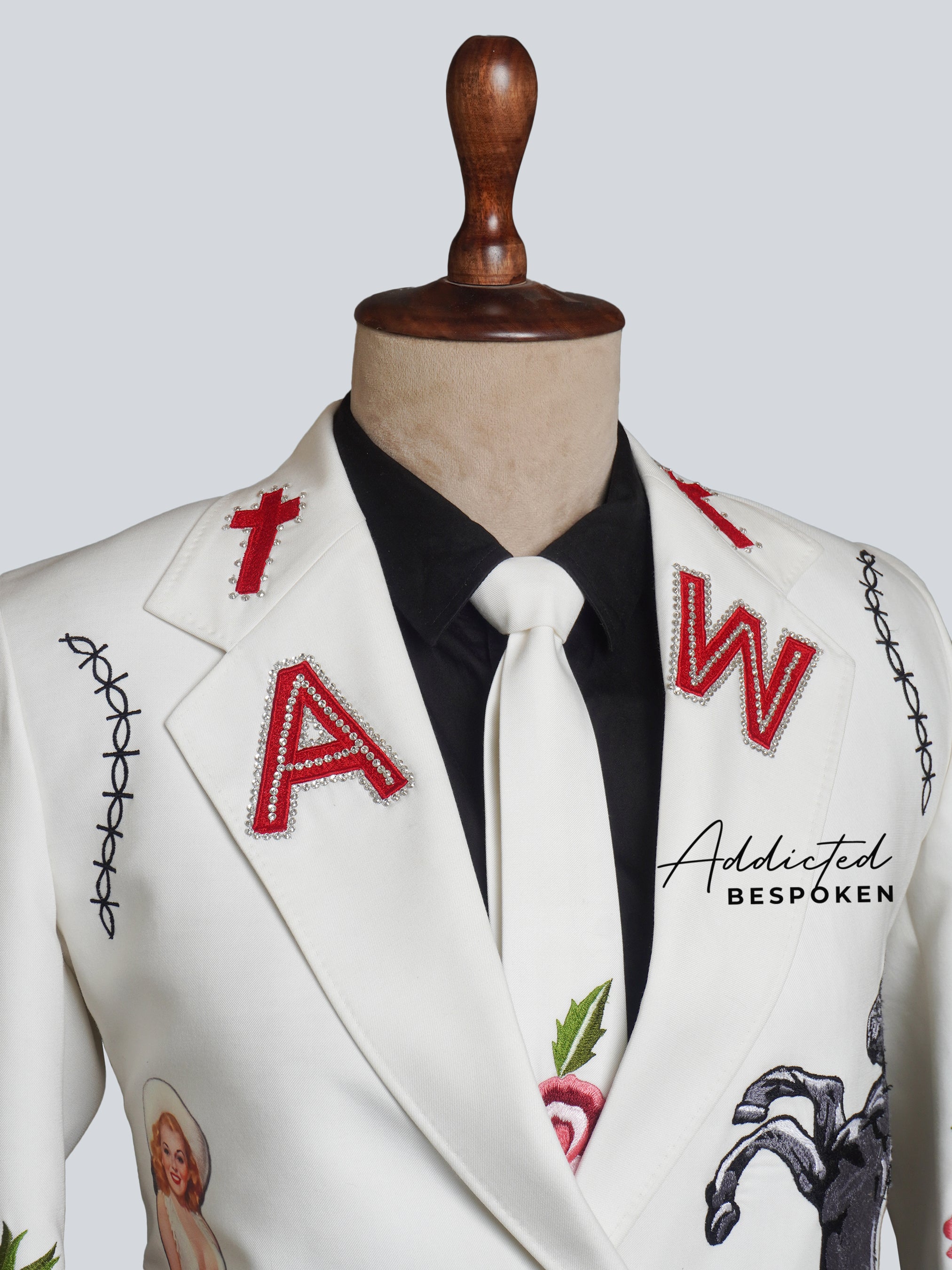 Hand-Painted Detailed Embroidery Suit