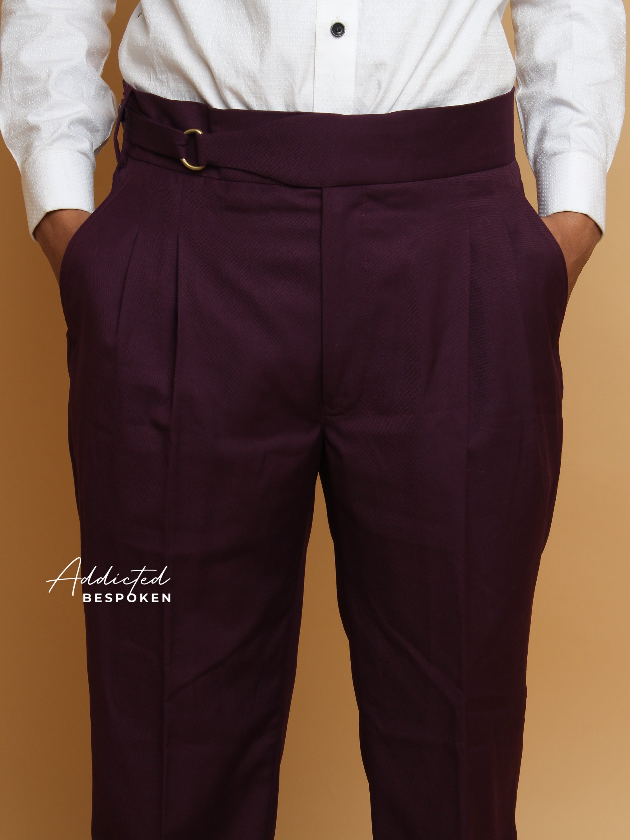 Designer Wine Cotton Pant (CLS)