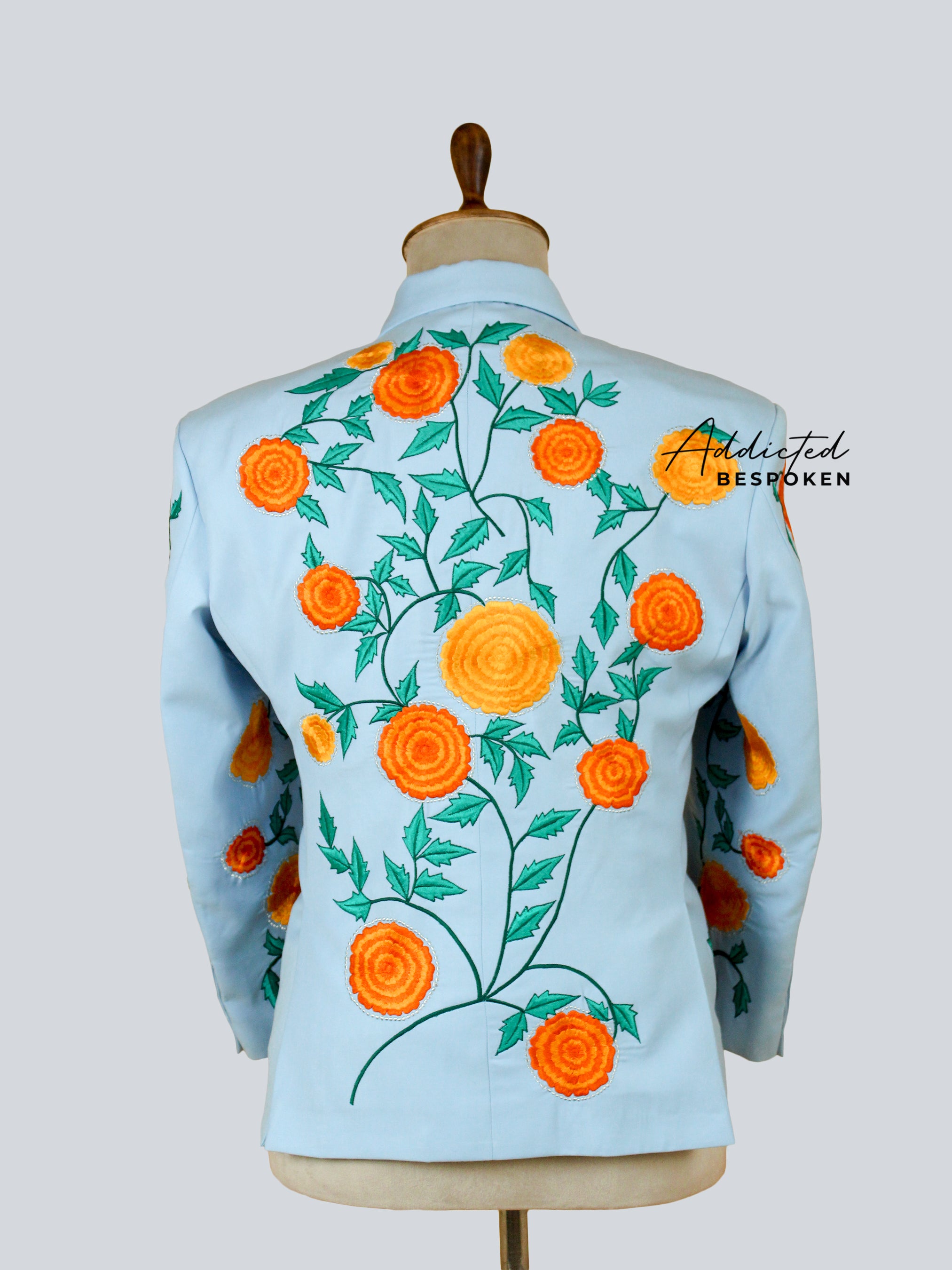 Floristic Embroidered Suit